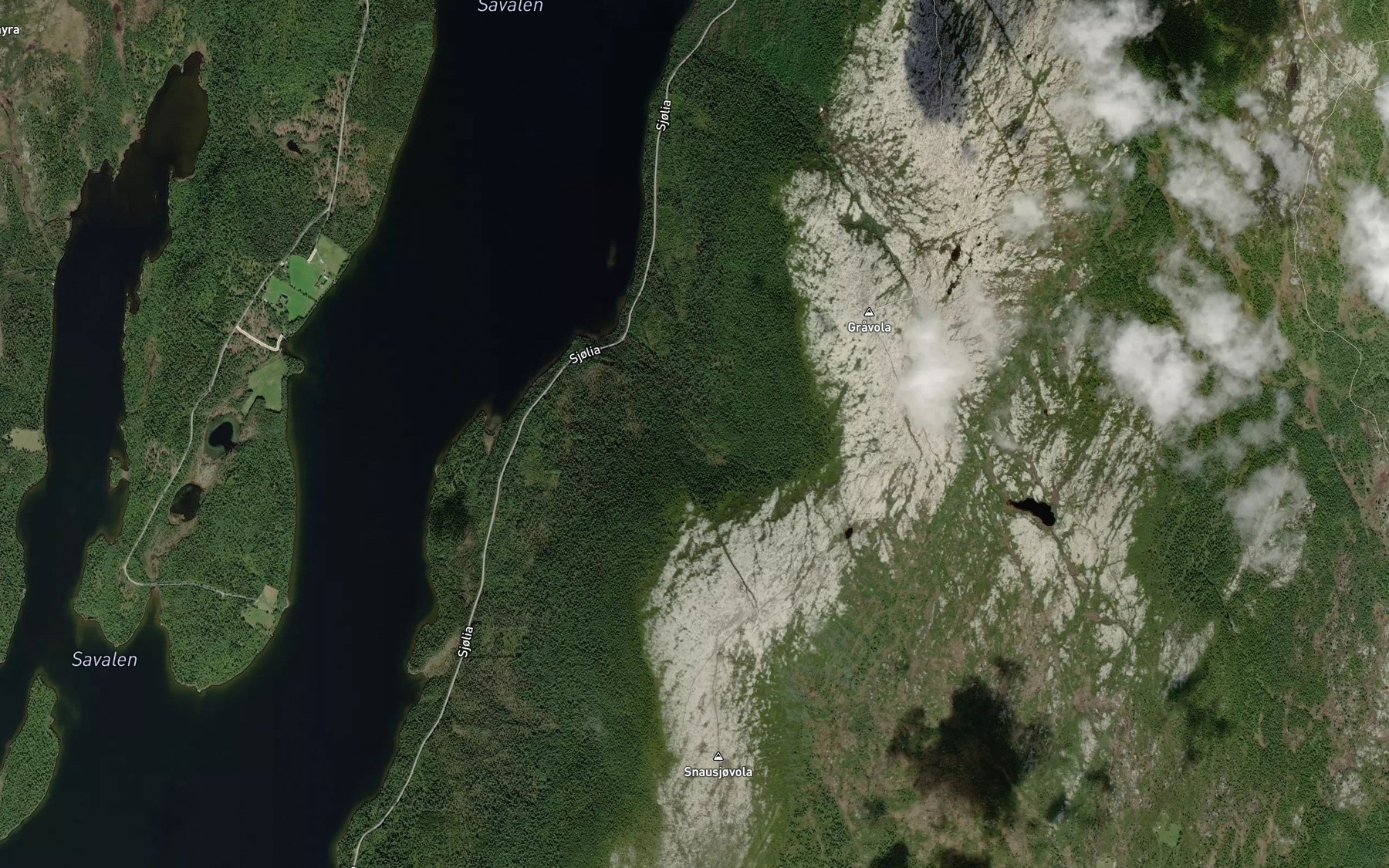 Satellite map of the Lillesandbekken