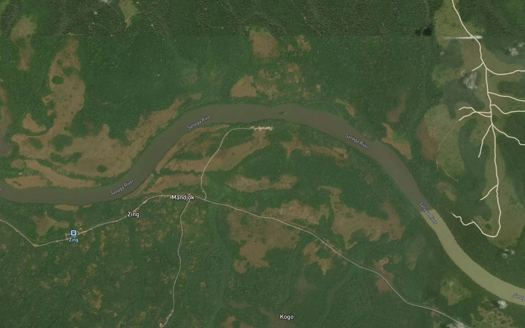 Satellite map of the Iebse