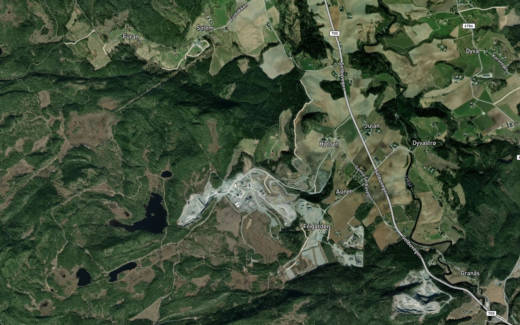 Satellite map of the Stammyrvassbekken