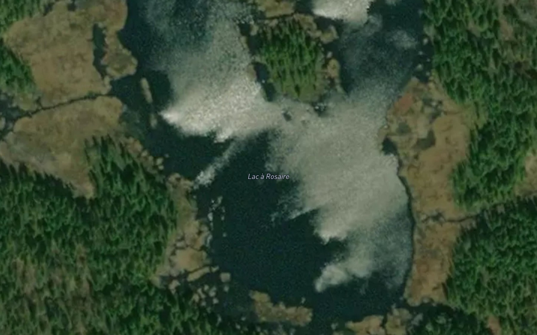 Satellite map of the Lac a Rosaire