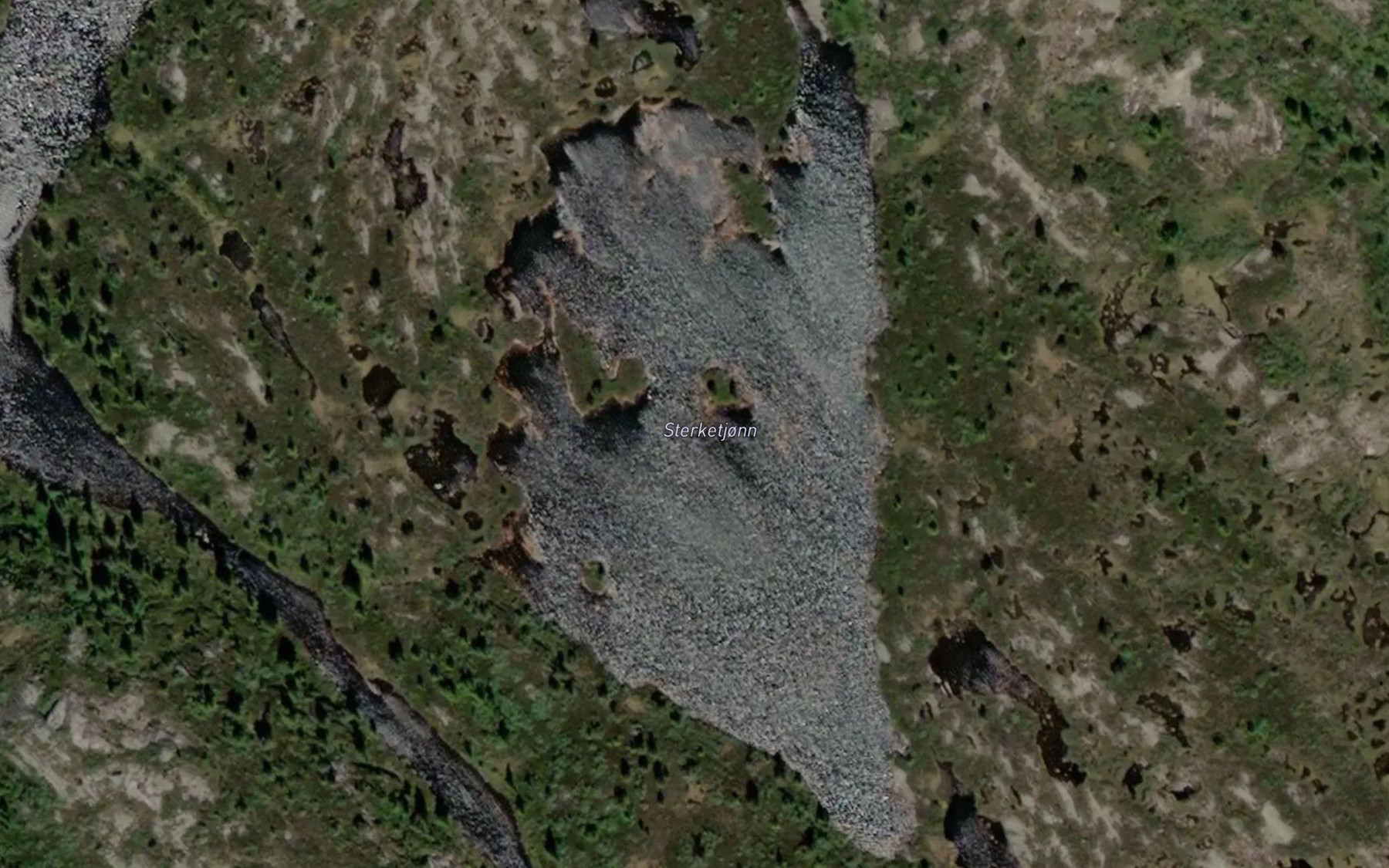 Satellite map of the Sterketjonn
