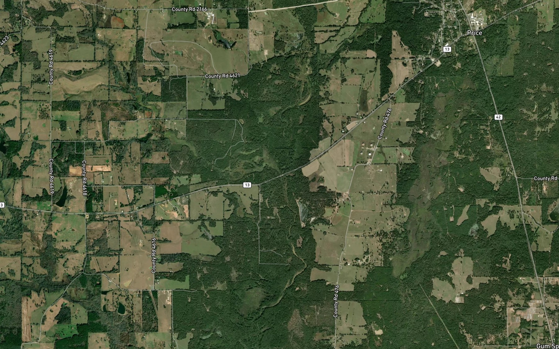 Satellite map of the Beaver Run