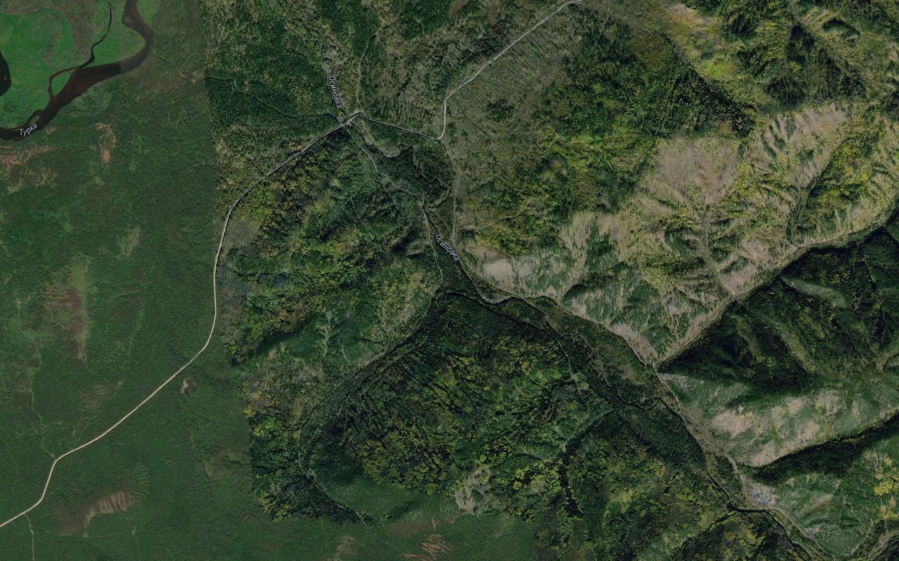 Satellite map of the Zimoveynyy