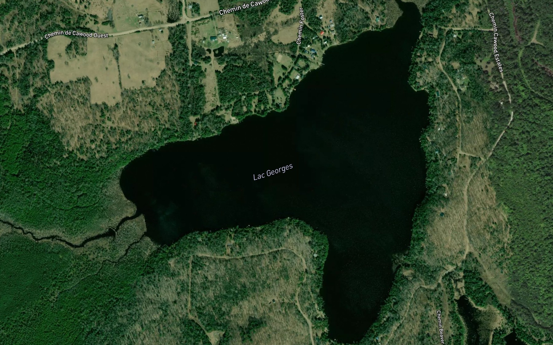 Satellite map of the Lac Georges