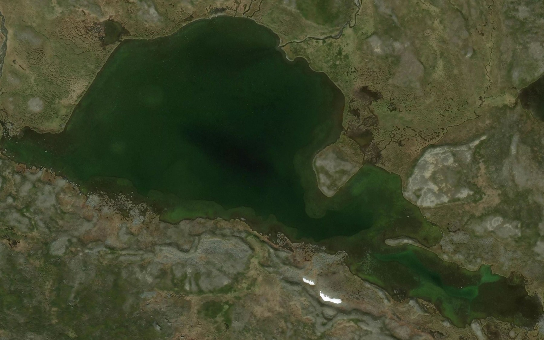 Satellite map of the Njargajavri