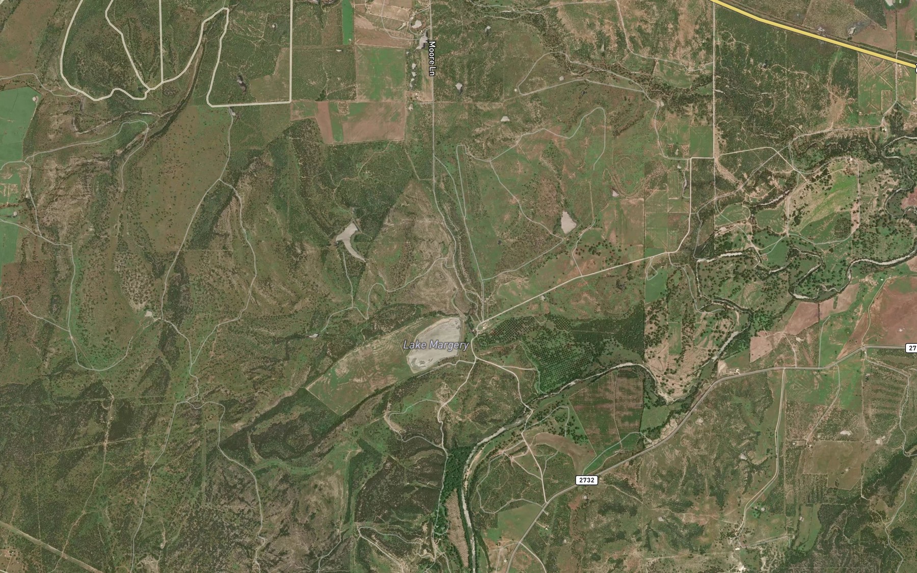 Satellite map of the Baker Spring
