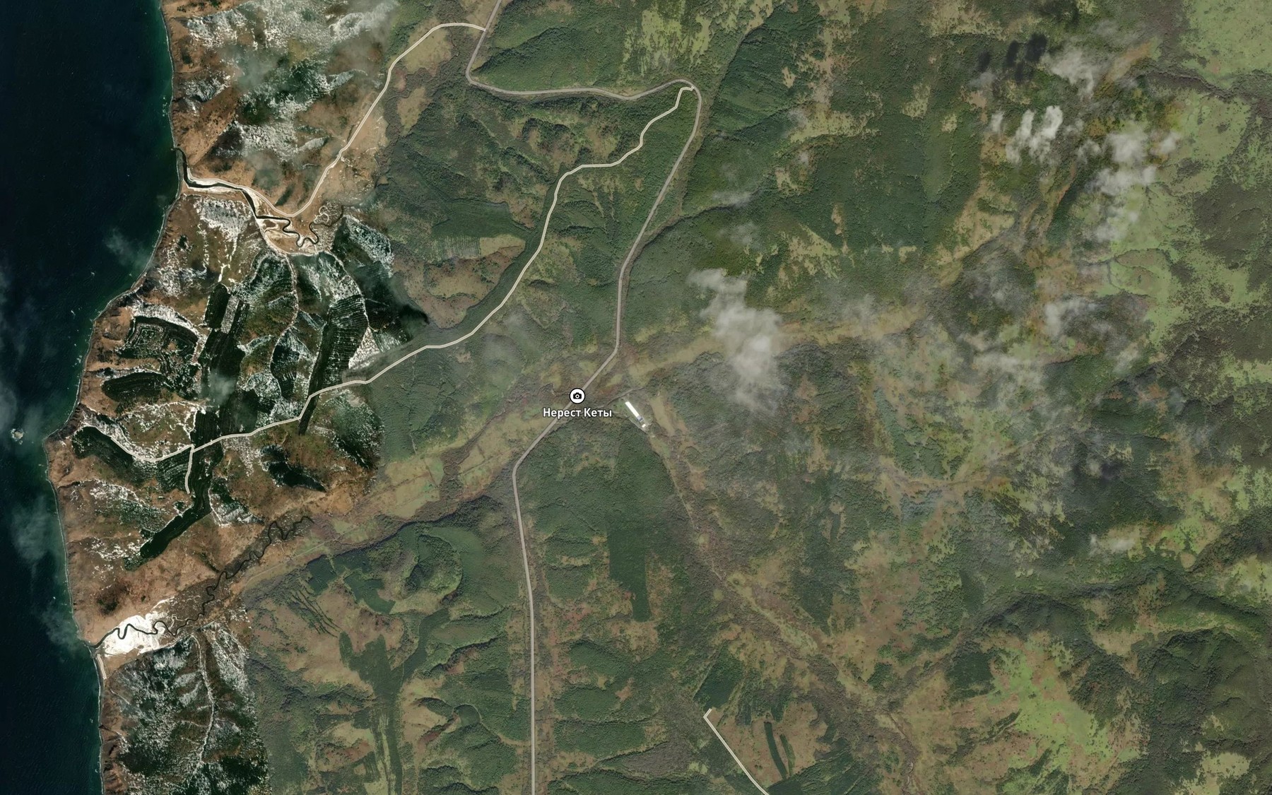 Satellite map of the Monetka