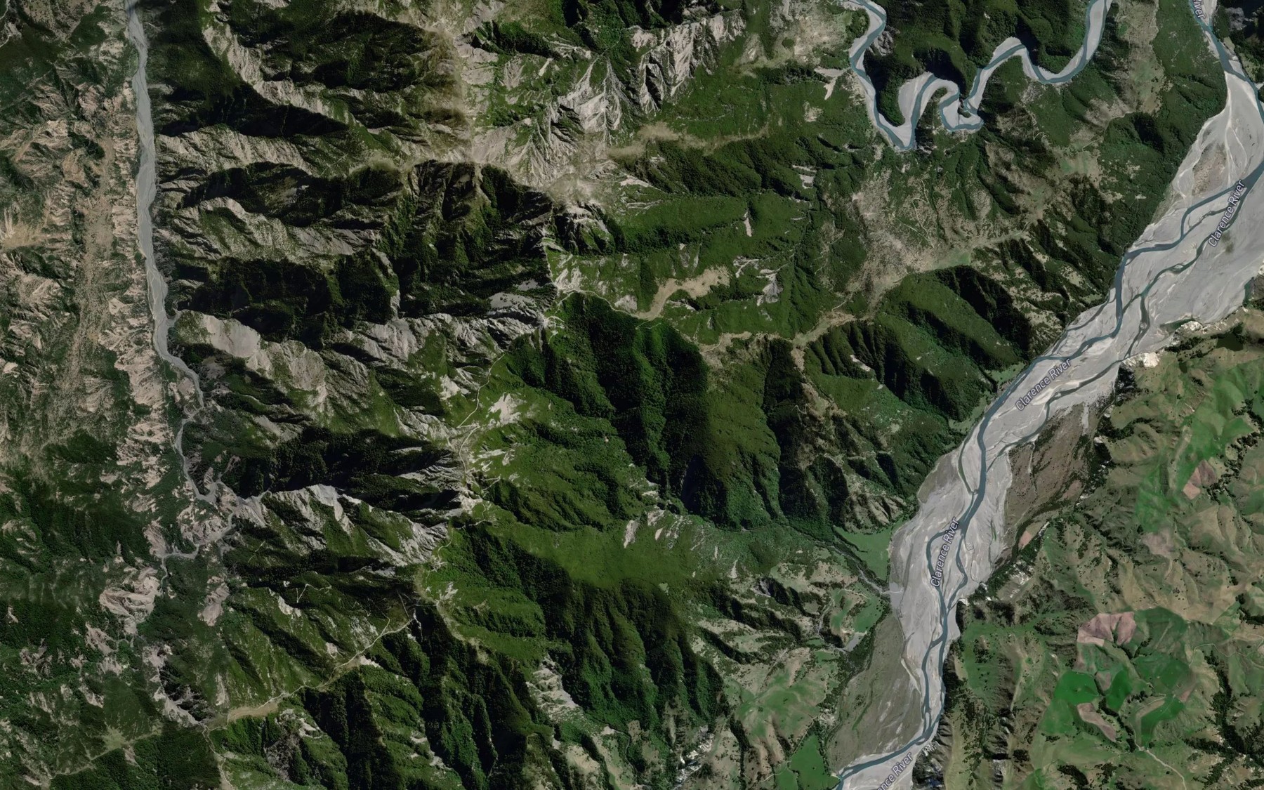 Satellite map of the Big Stream