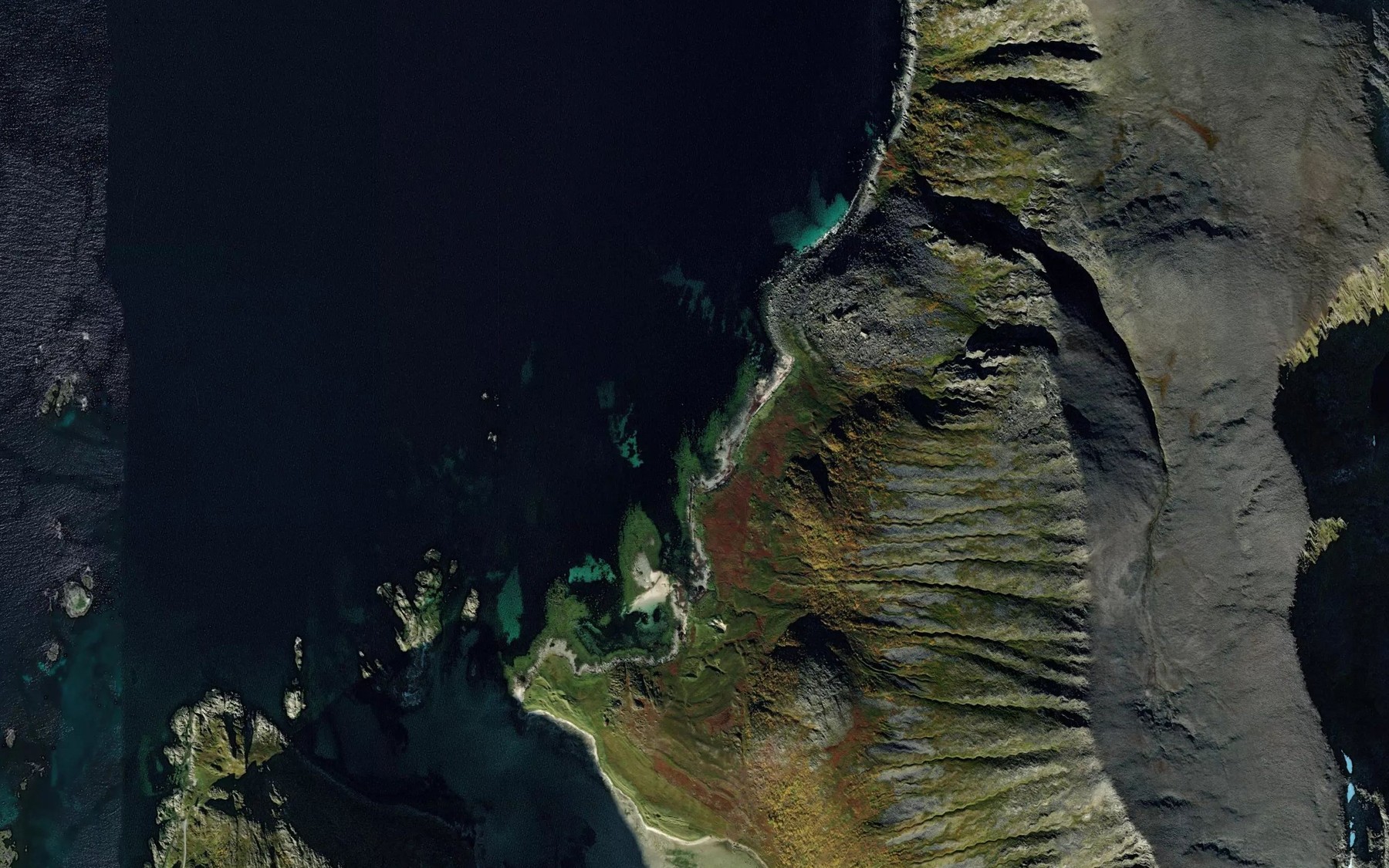 Satellite map of the Kvalen