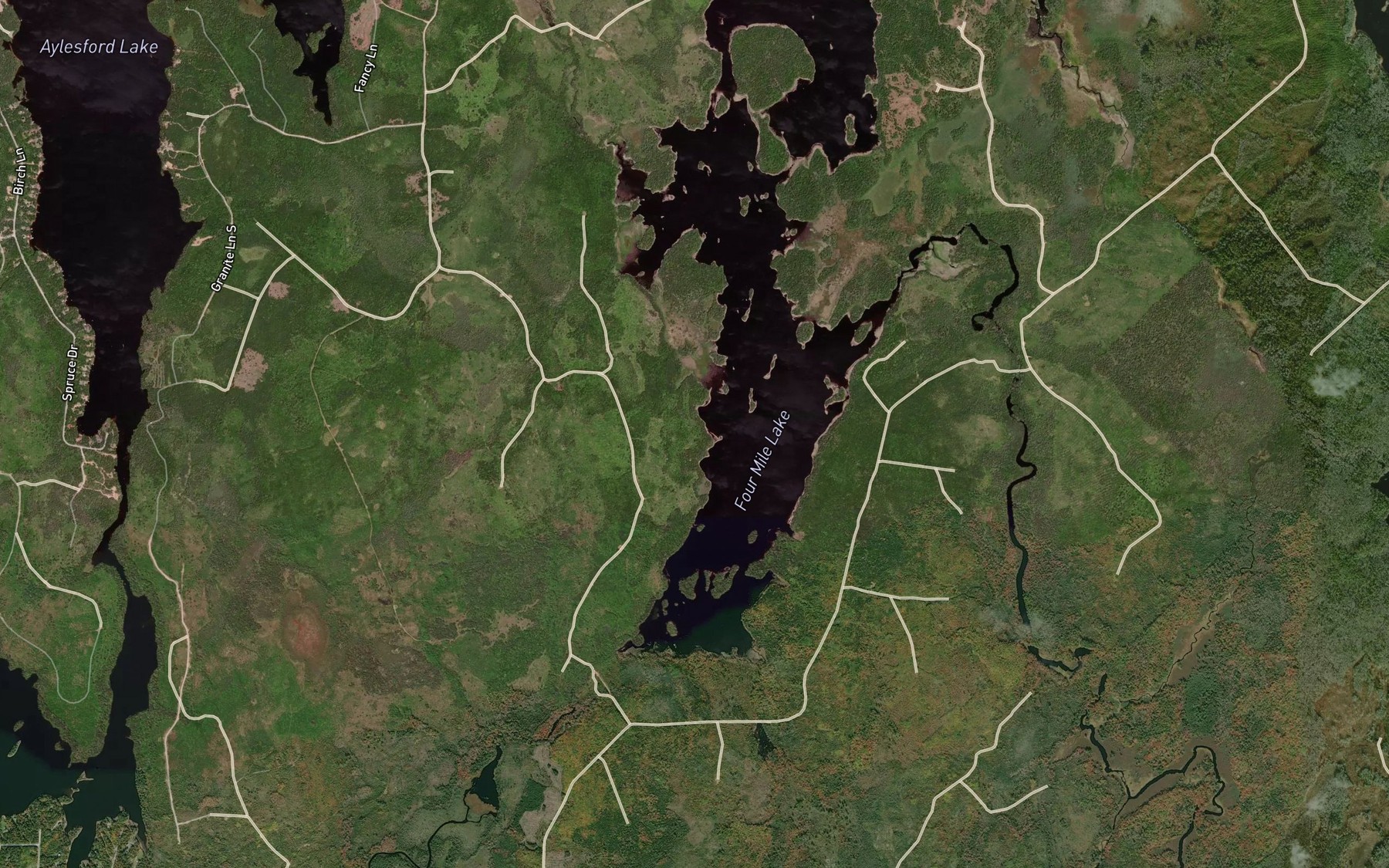 Satellite map of the Wildcat Cove