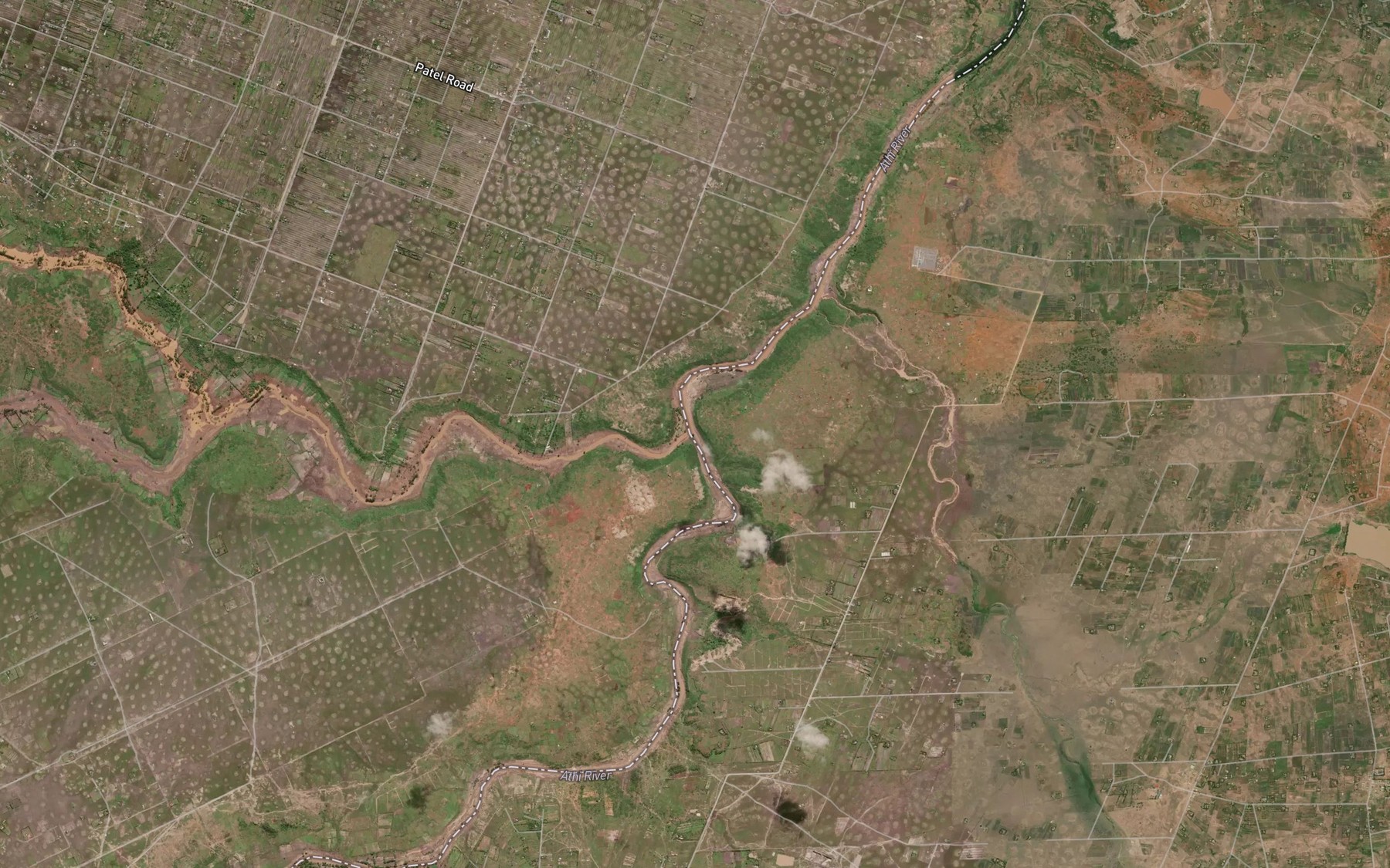 Satellite map of the Athi