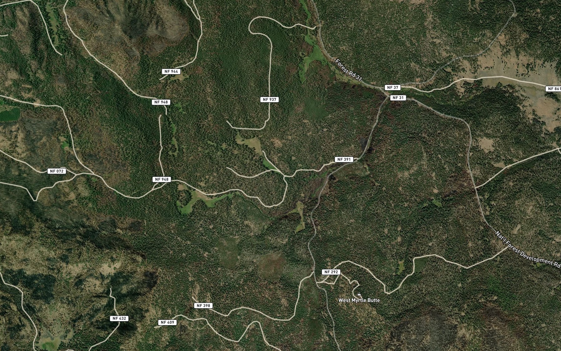Satellite map of the Gribble Spring