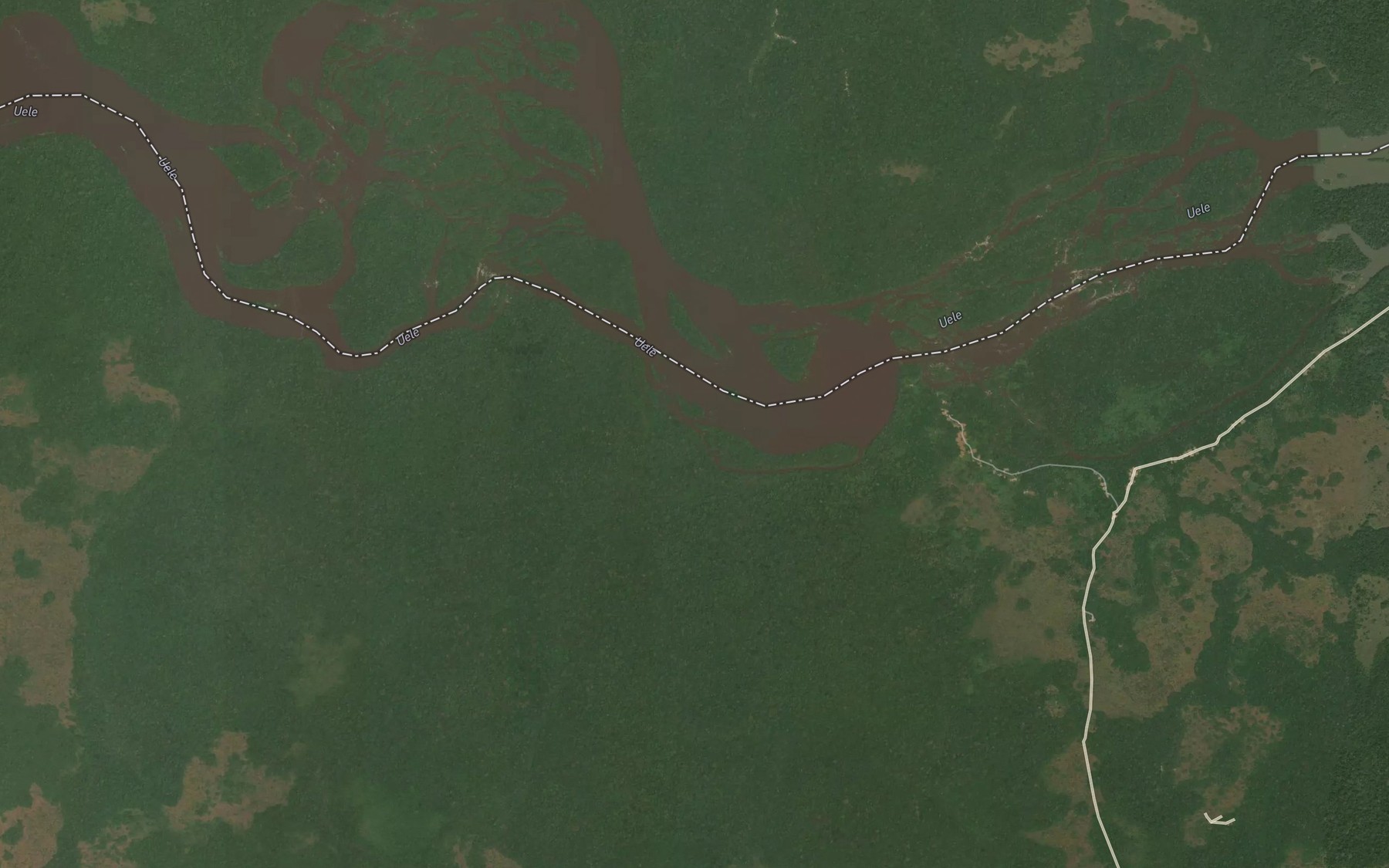 Satellite map of the Zongo