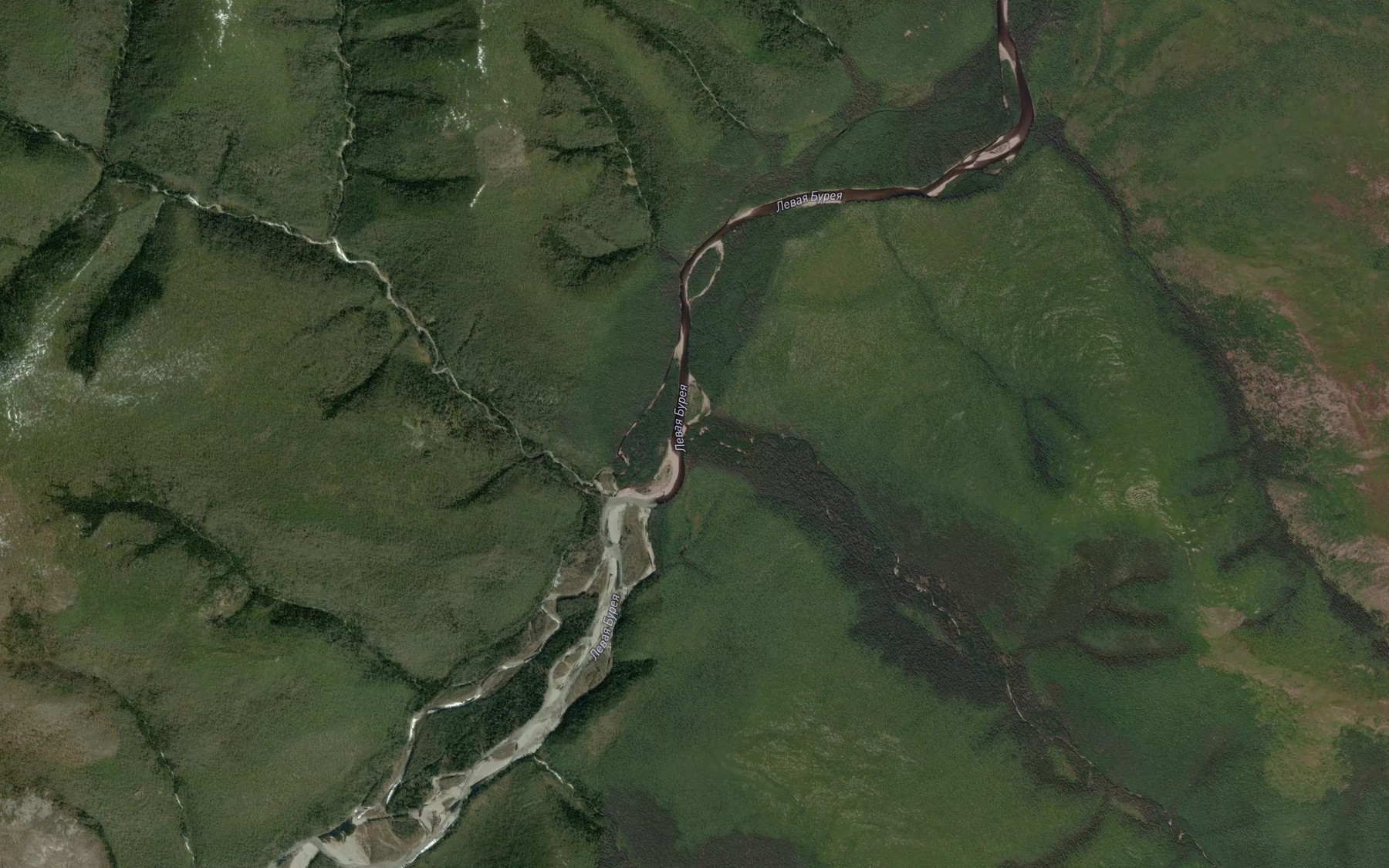 Satellite map of the Burgalekan