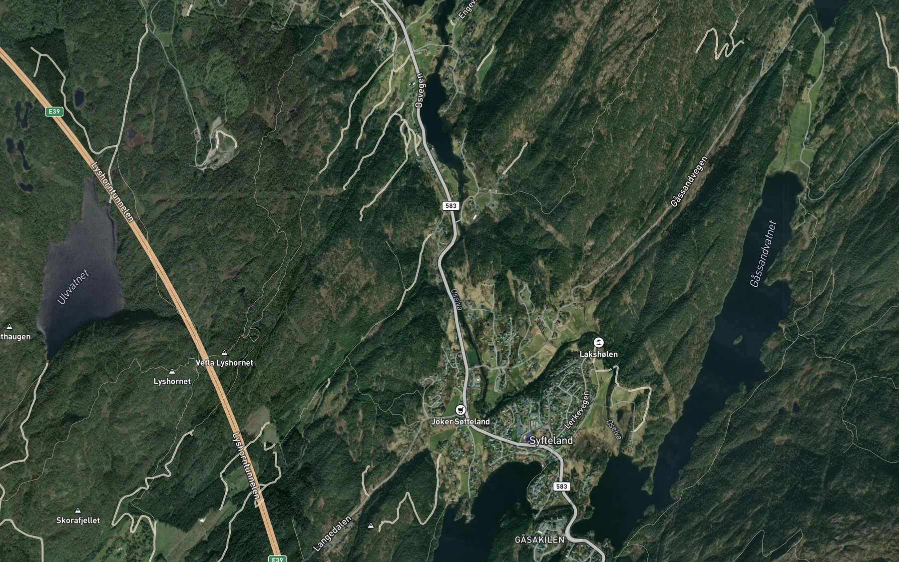 Satellite map of the Teinebekken