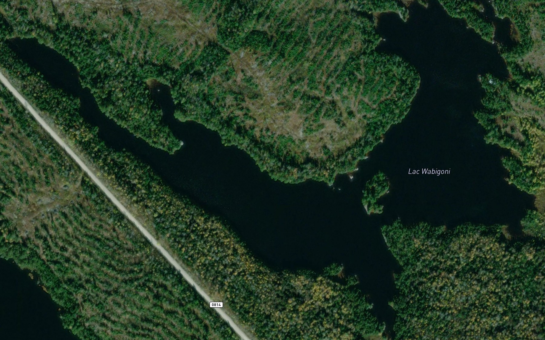 Satellite map of the Lac Wagoc