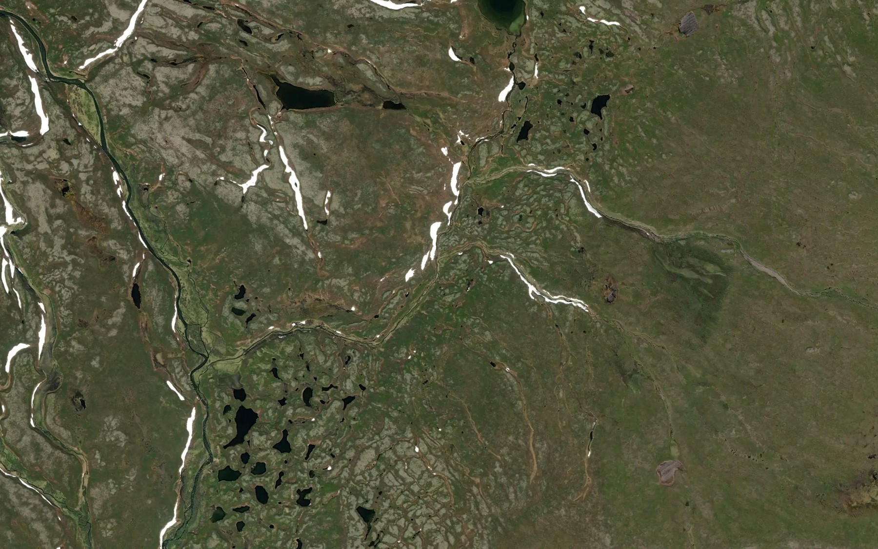 Satellite map of the Niskanaja