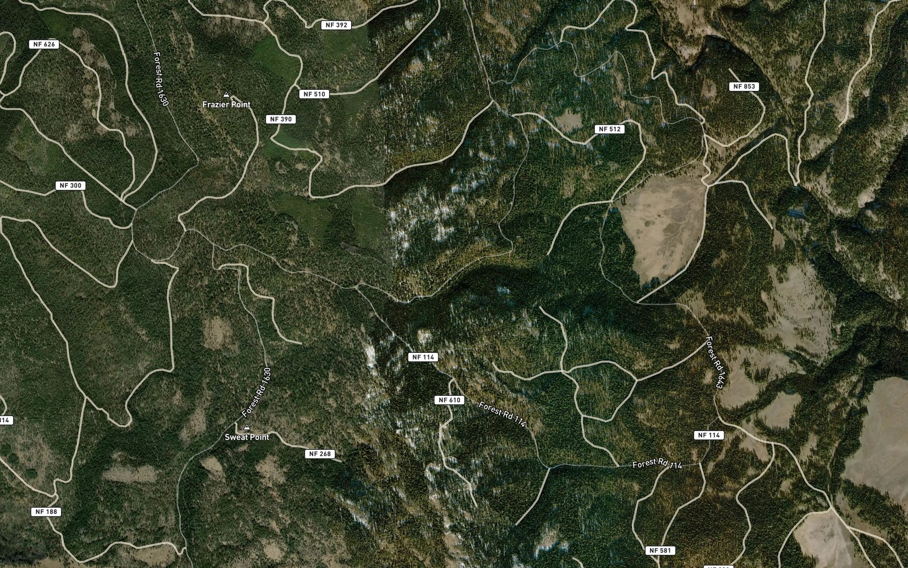 Satellite map of the McArthur Spring