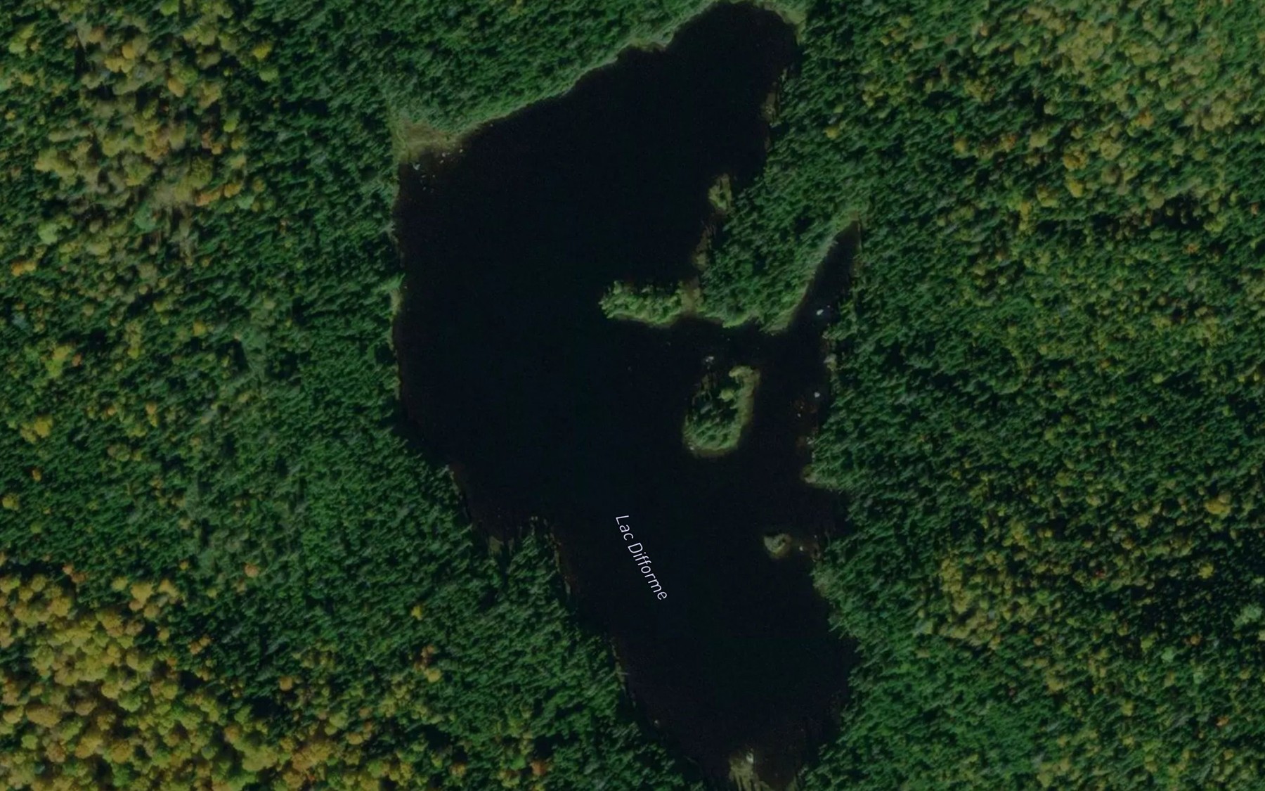 Satellite map of the Lac Difforme