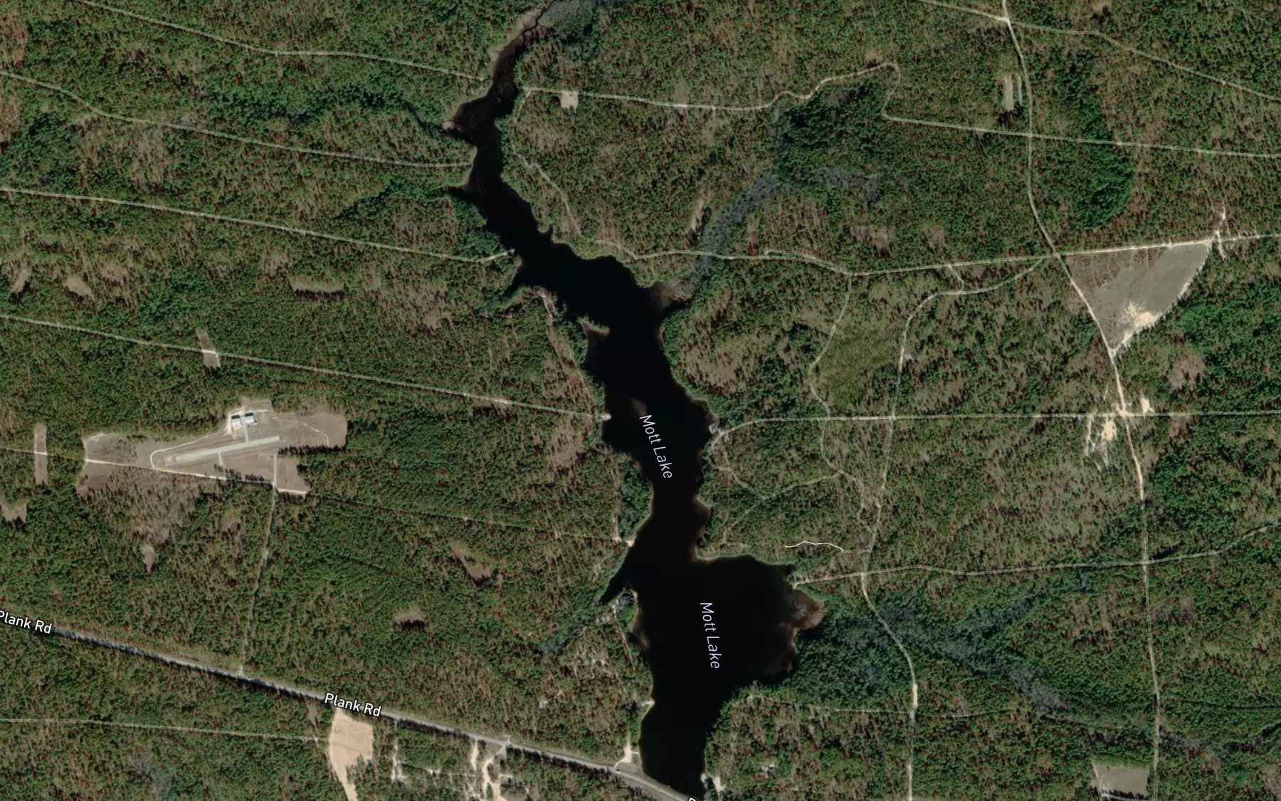 Satellite map of the Mott Lake