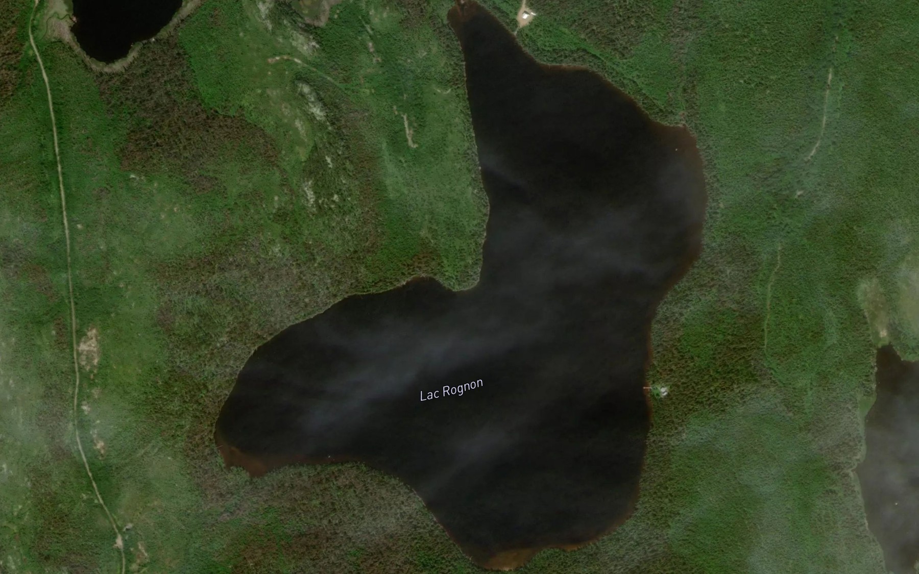 Satellite map of the Lac Rognon