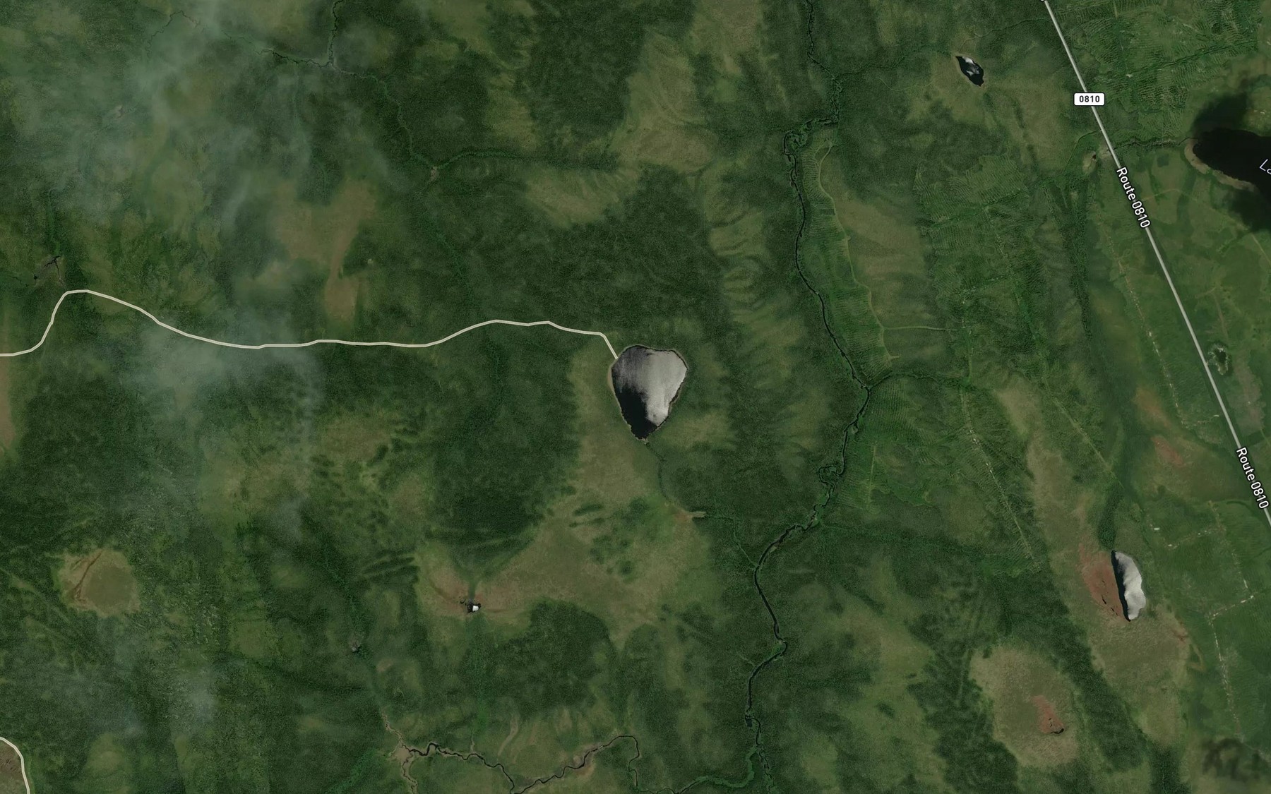 Satellite map of the Lac Reverdy
