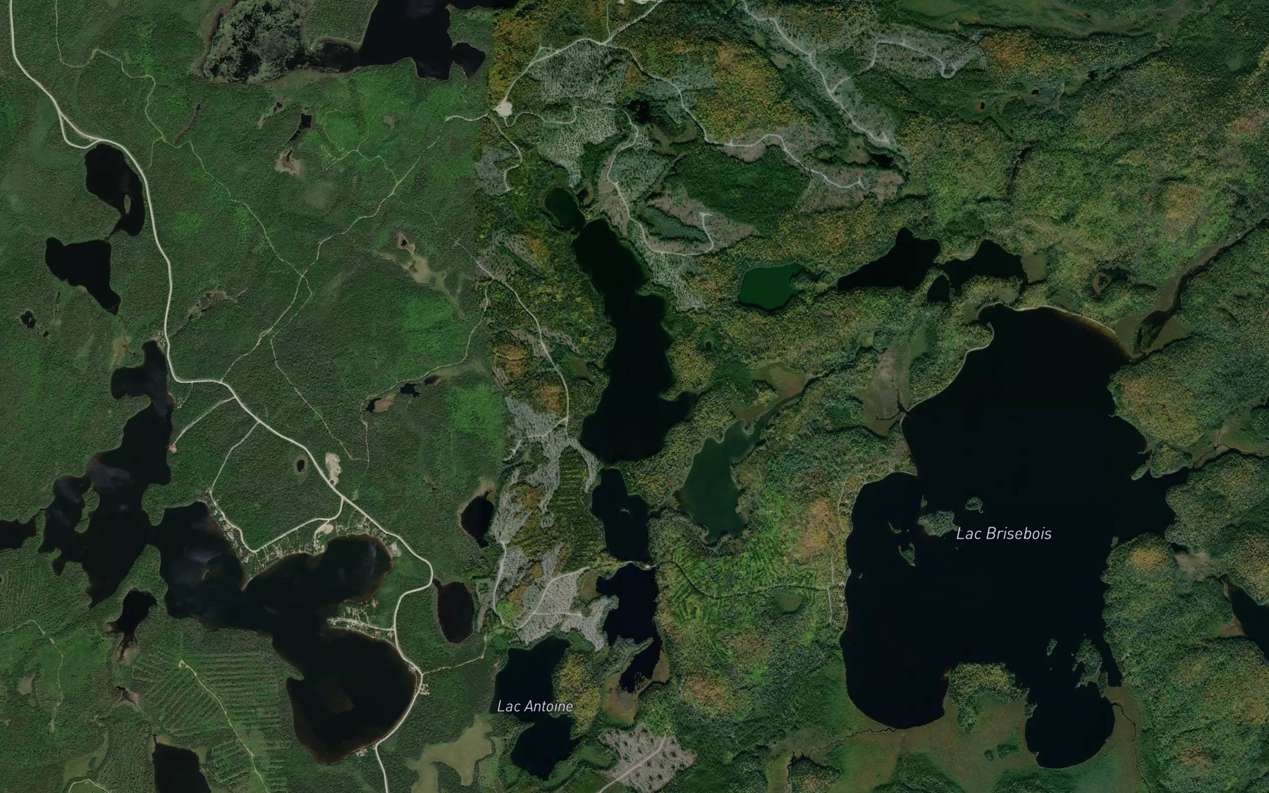 Satellite map of the Lac de la Shed