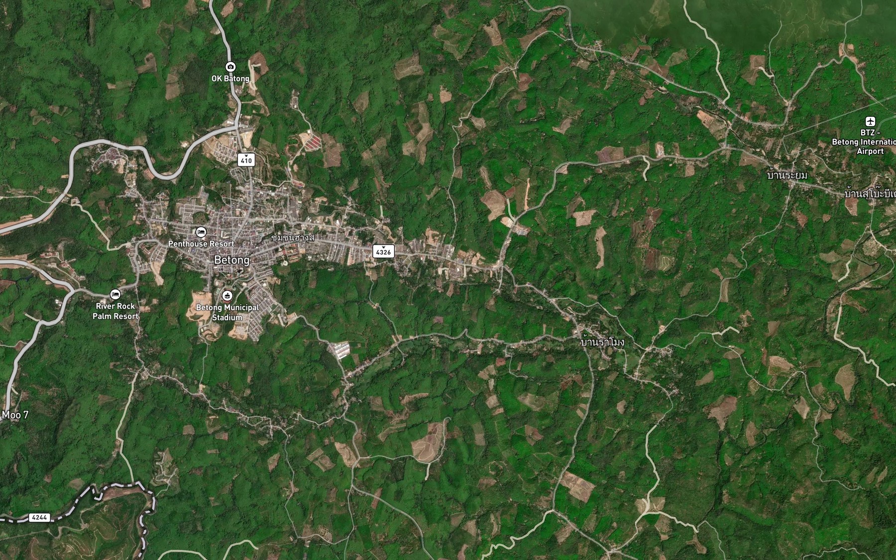 Satellite map of the Khlong Ba Ngo Ta Pae