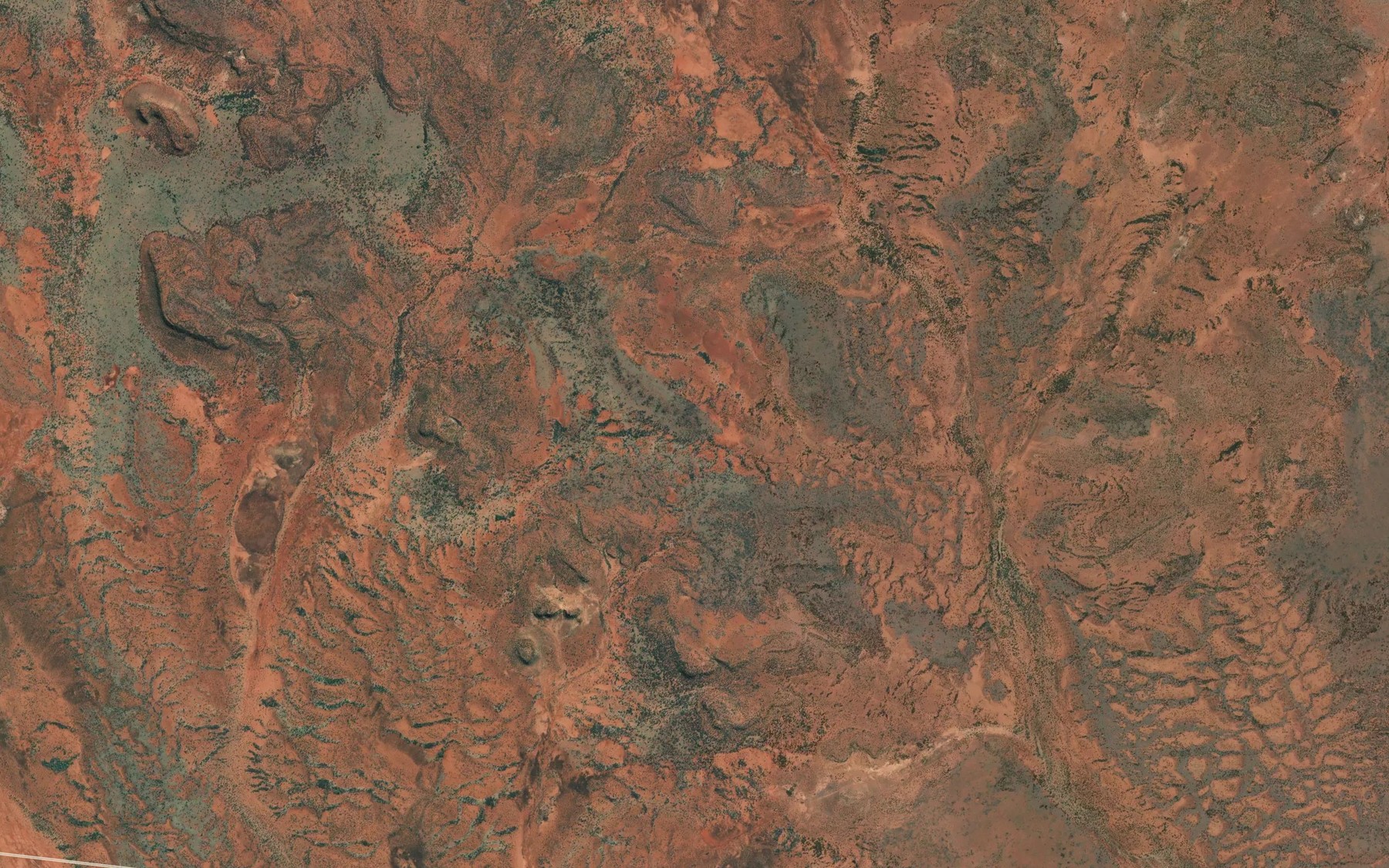 Satellite map of the Oolyou Creek