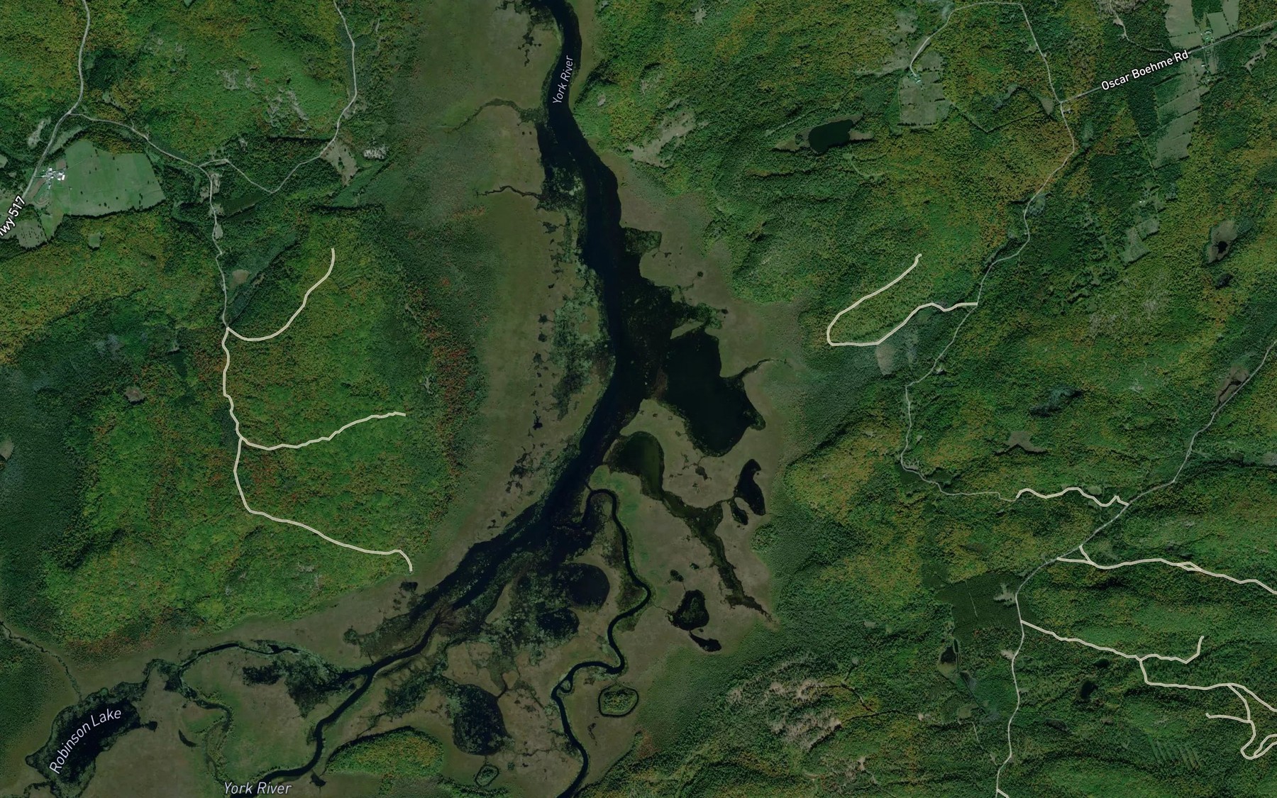 Satellite map of the Wasmund Bay