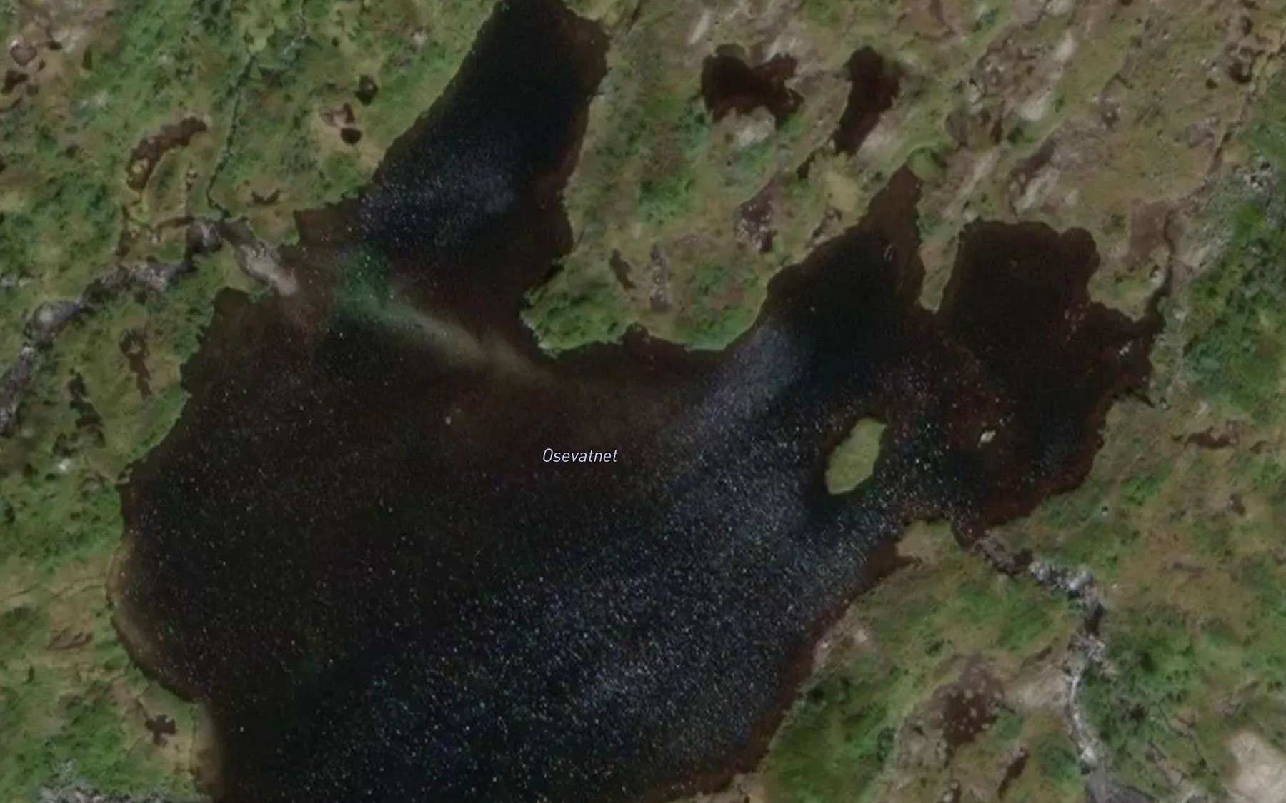Satellite map of the Osevatnet