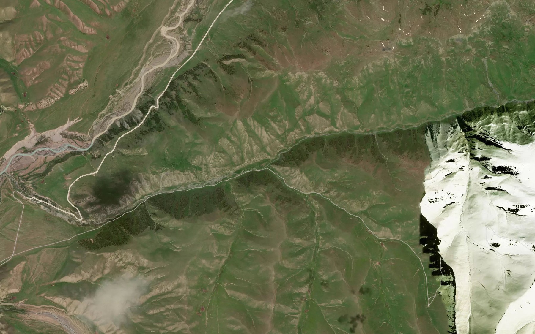 Satellite map of the Balykty