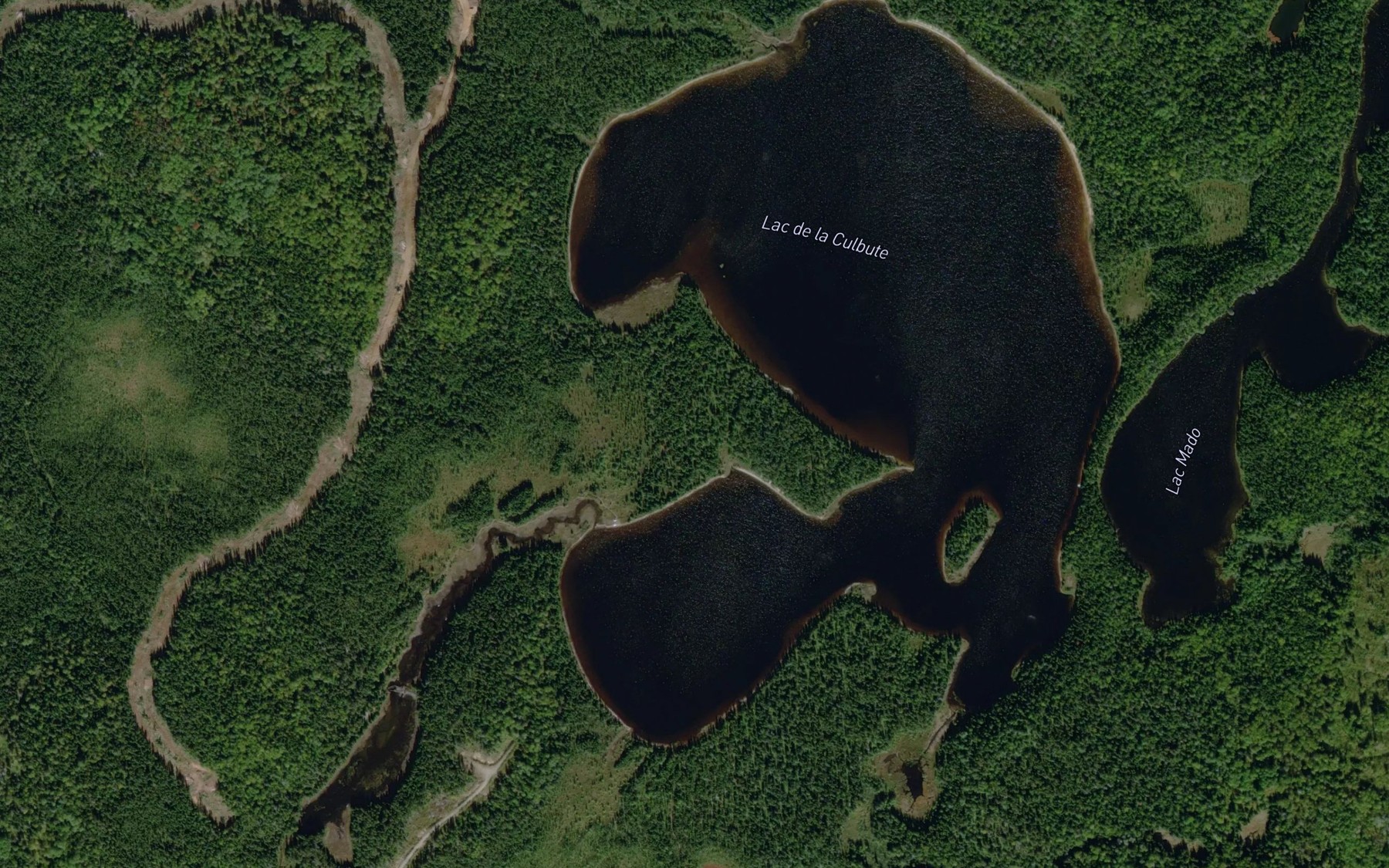 Satellite map of the Lac de la Culbute
