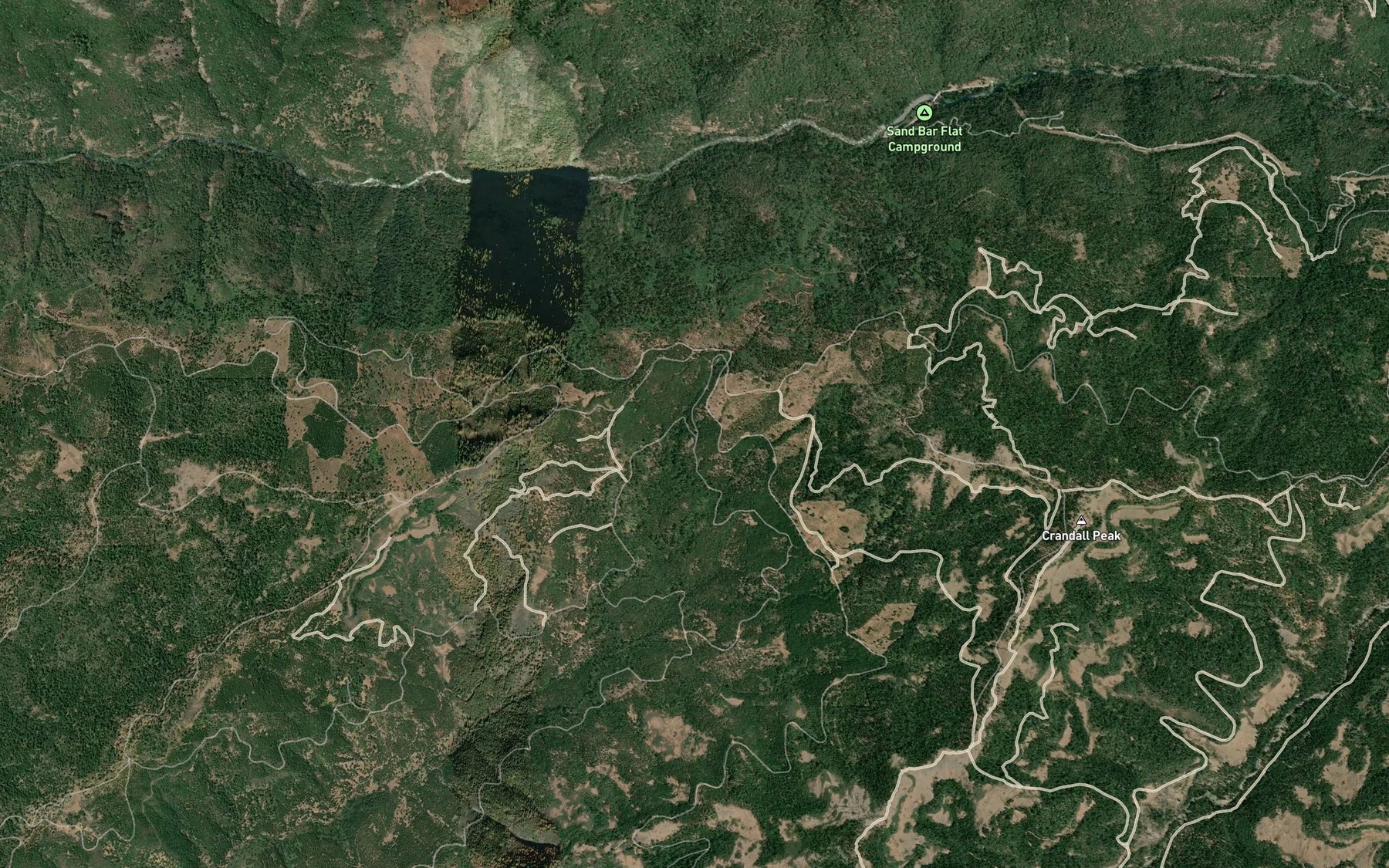 Satellite map of the Indian Spring