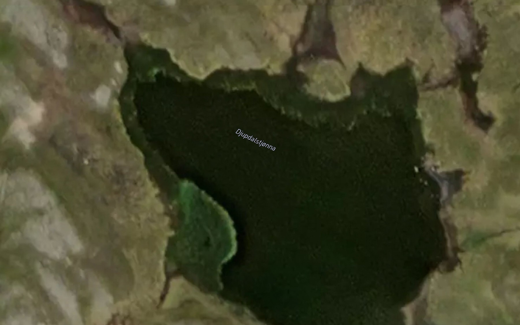 Satellite map of the Djupdalstjonna