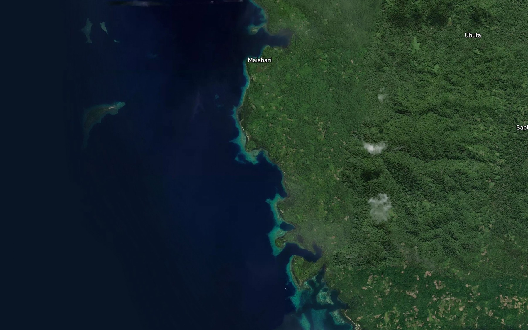 Satellite map of the Dudo Bay