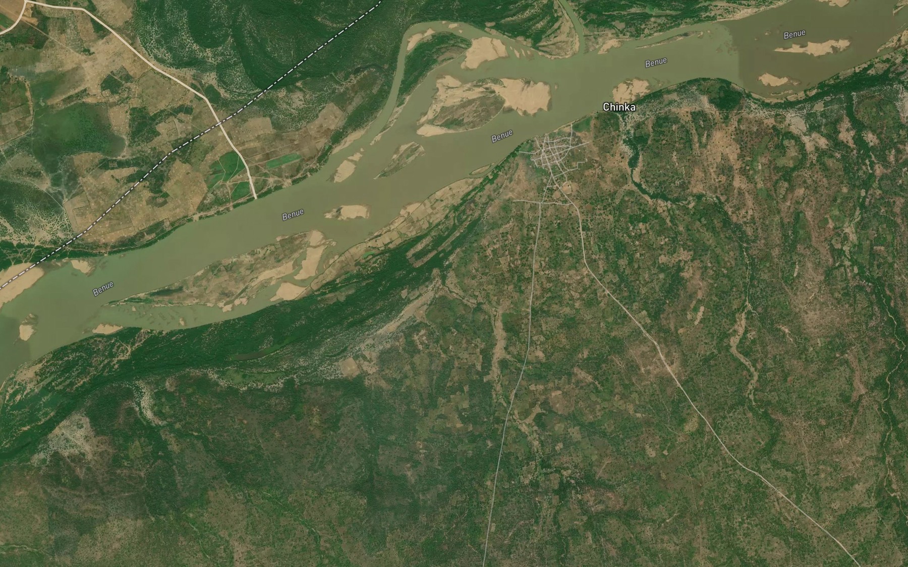Satellite map of the River Uavande