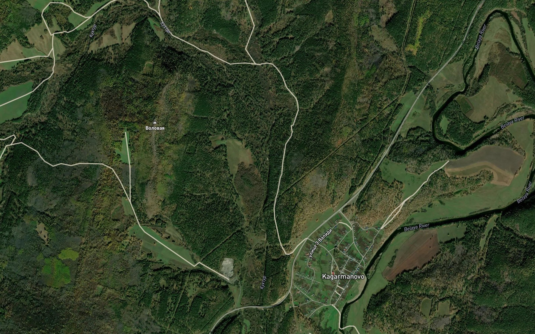 Satellite map of the Malyy Kukhtur
