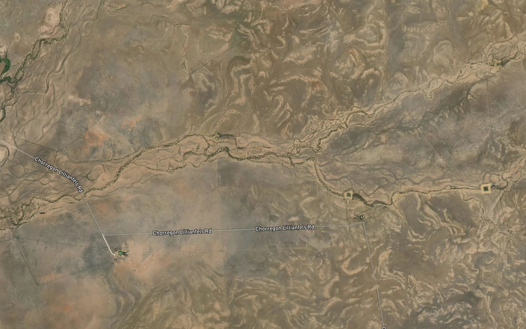 Satellite map of the Bunning Creek