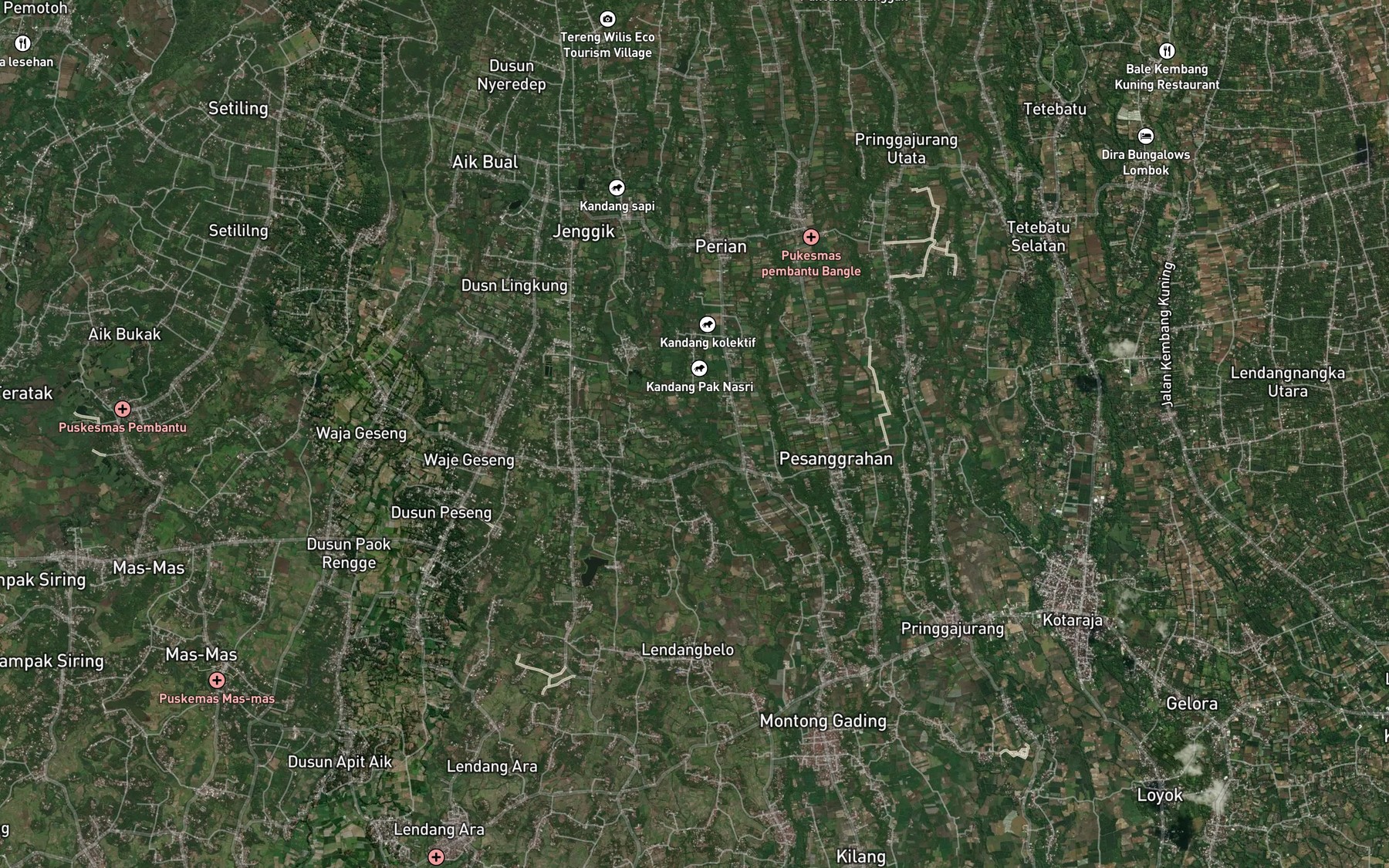 Satellite map of the Kokok Bendung