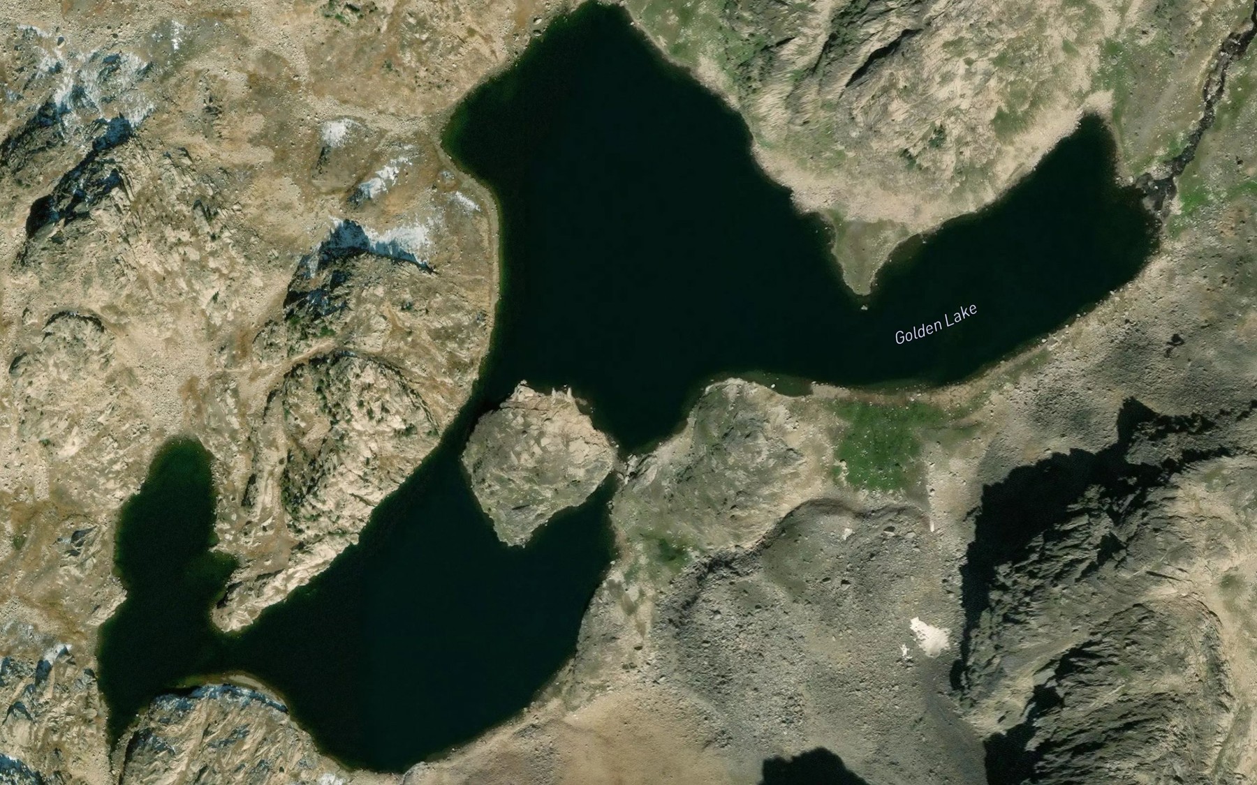 Satellite map of the Golden Lake