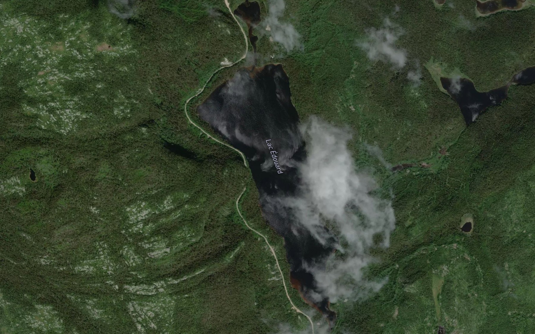 Satellite map of the Lac Edouard