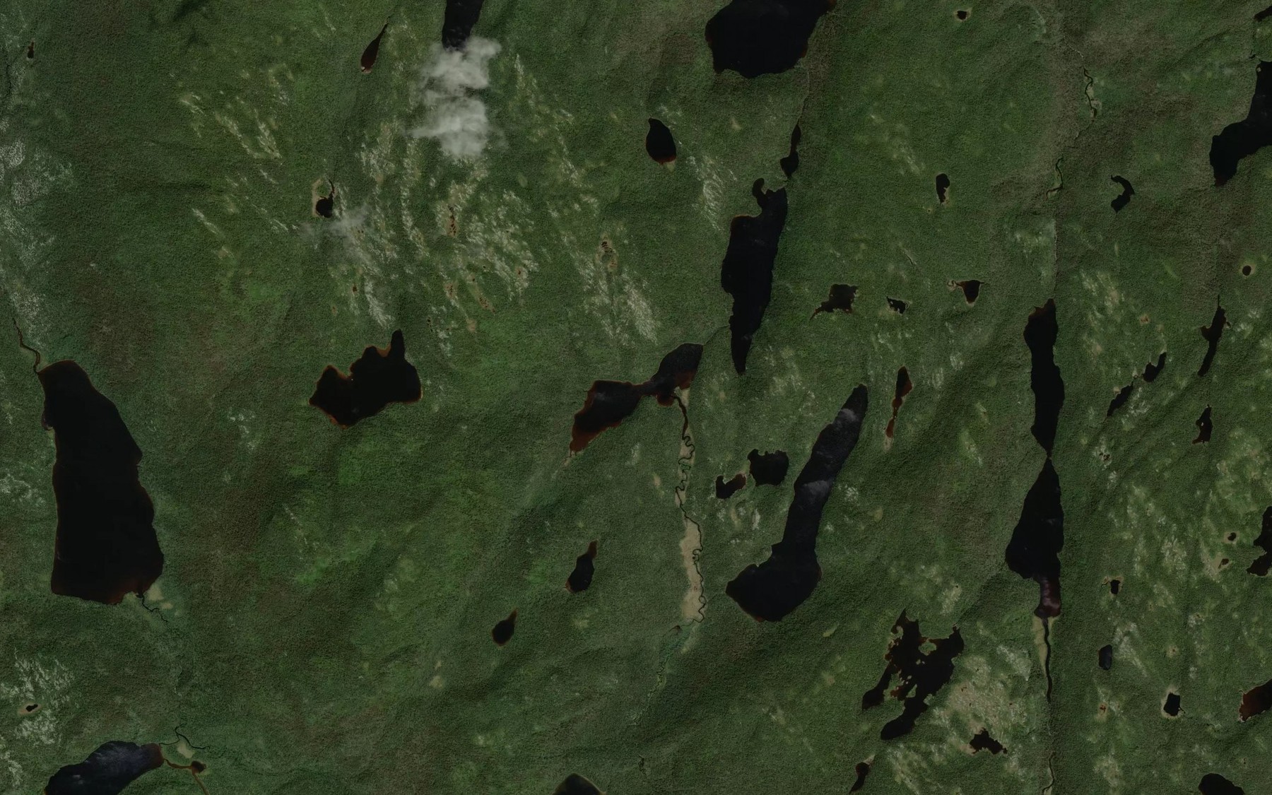 Satellite map of the Petit lac des Grands Pecheurs