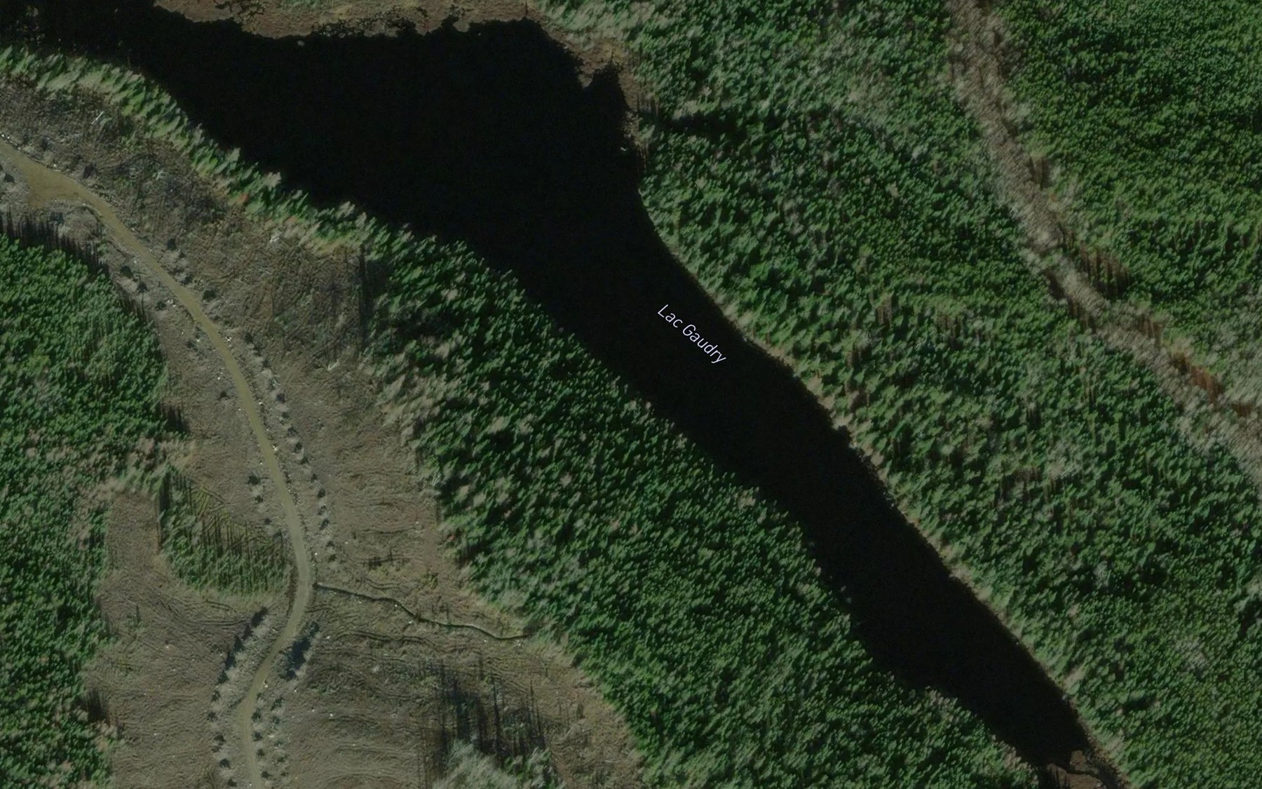 Satellite map of the Lac Gaudry