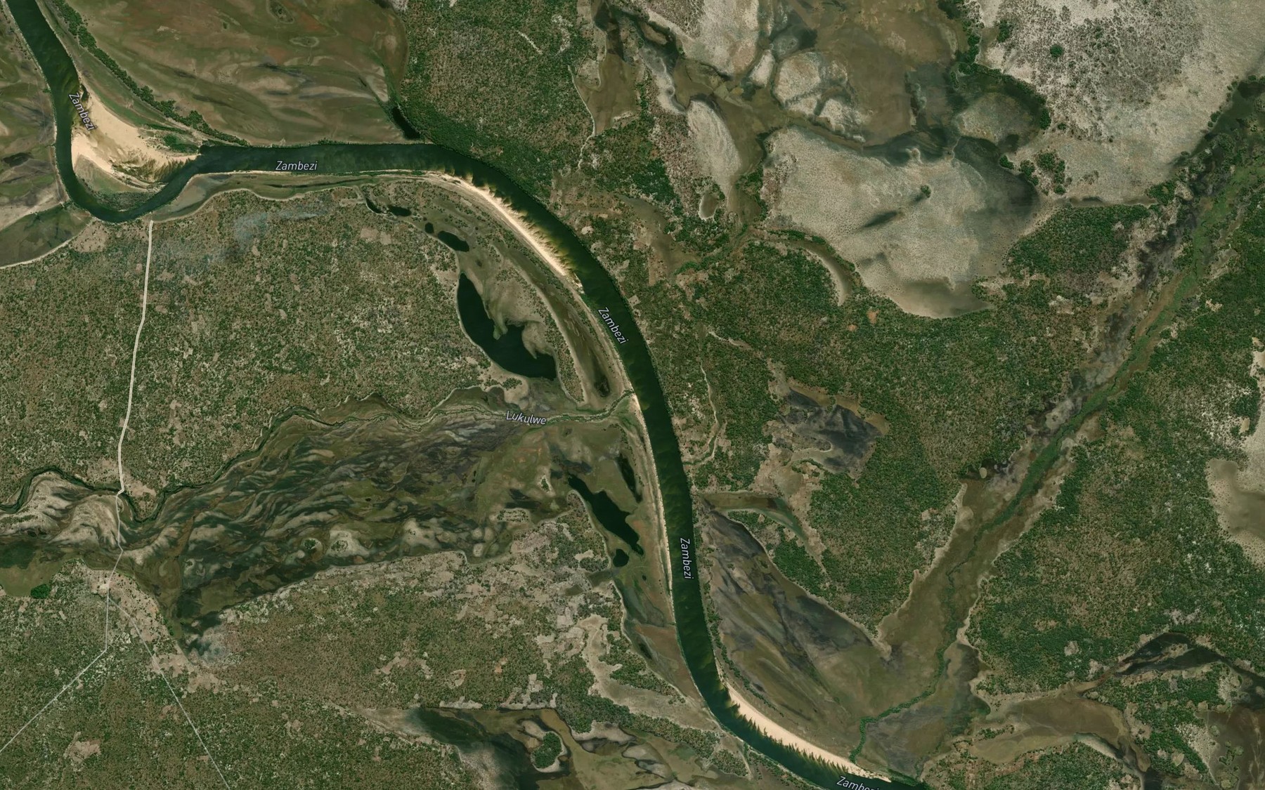 Satellite map of the Lukolwe