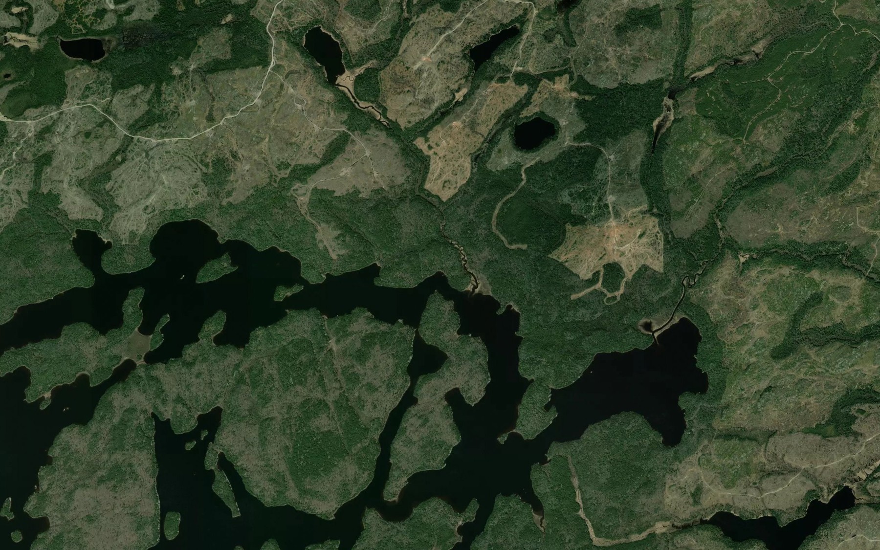 Satellite map of the Kee Creek