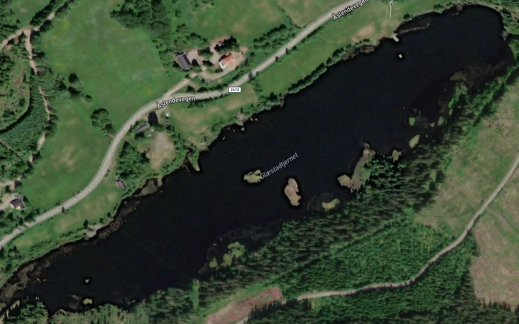 Satellite map of the Glaestadtjernet