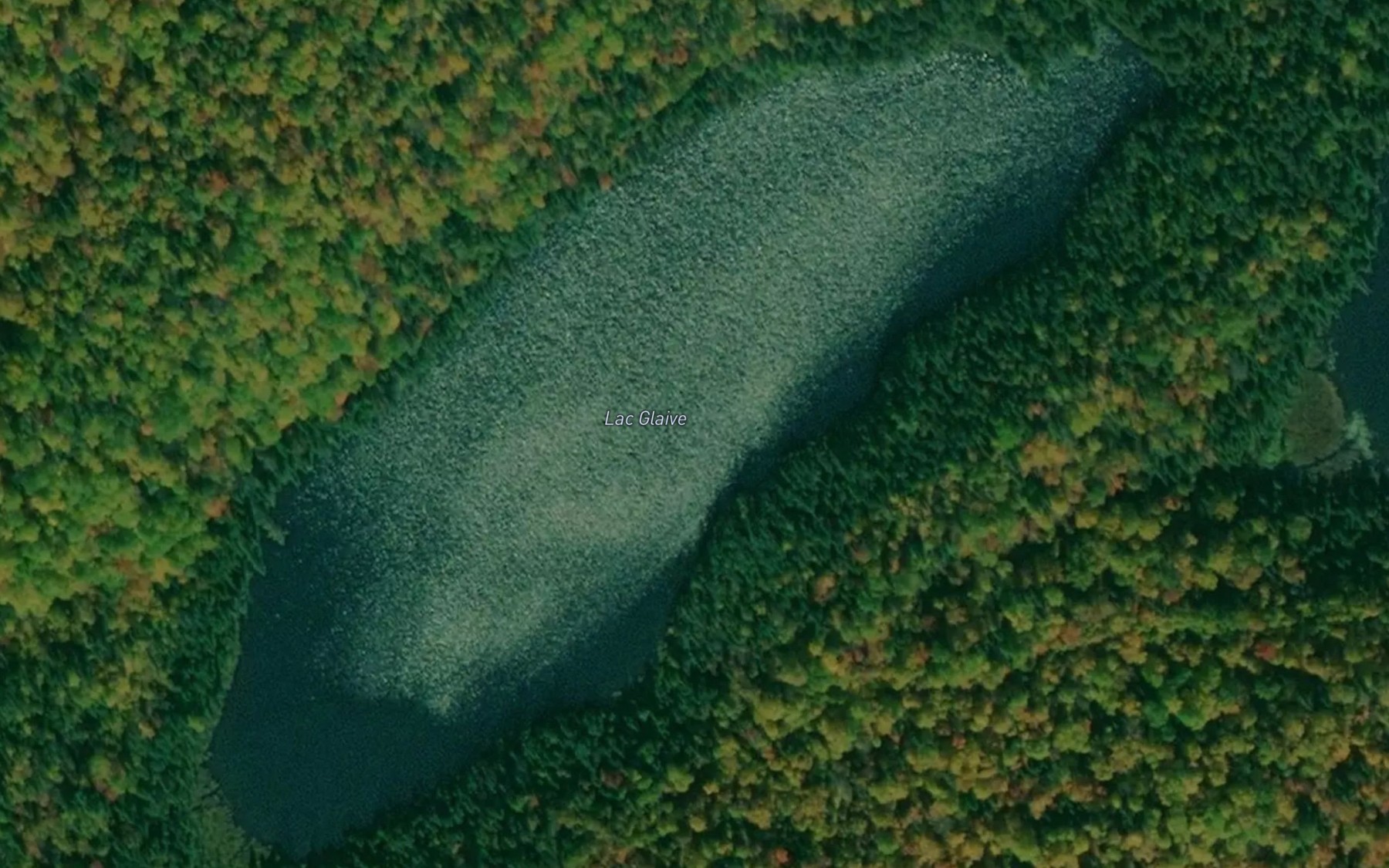 Satellite map of the Lac Glaive