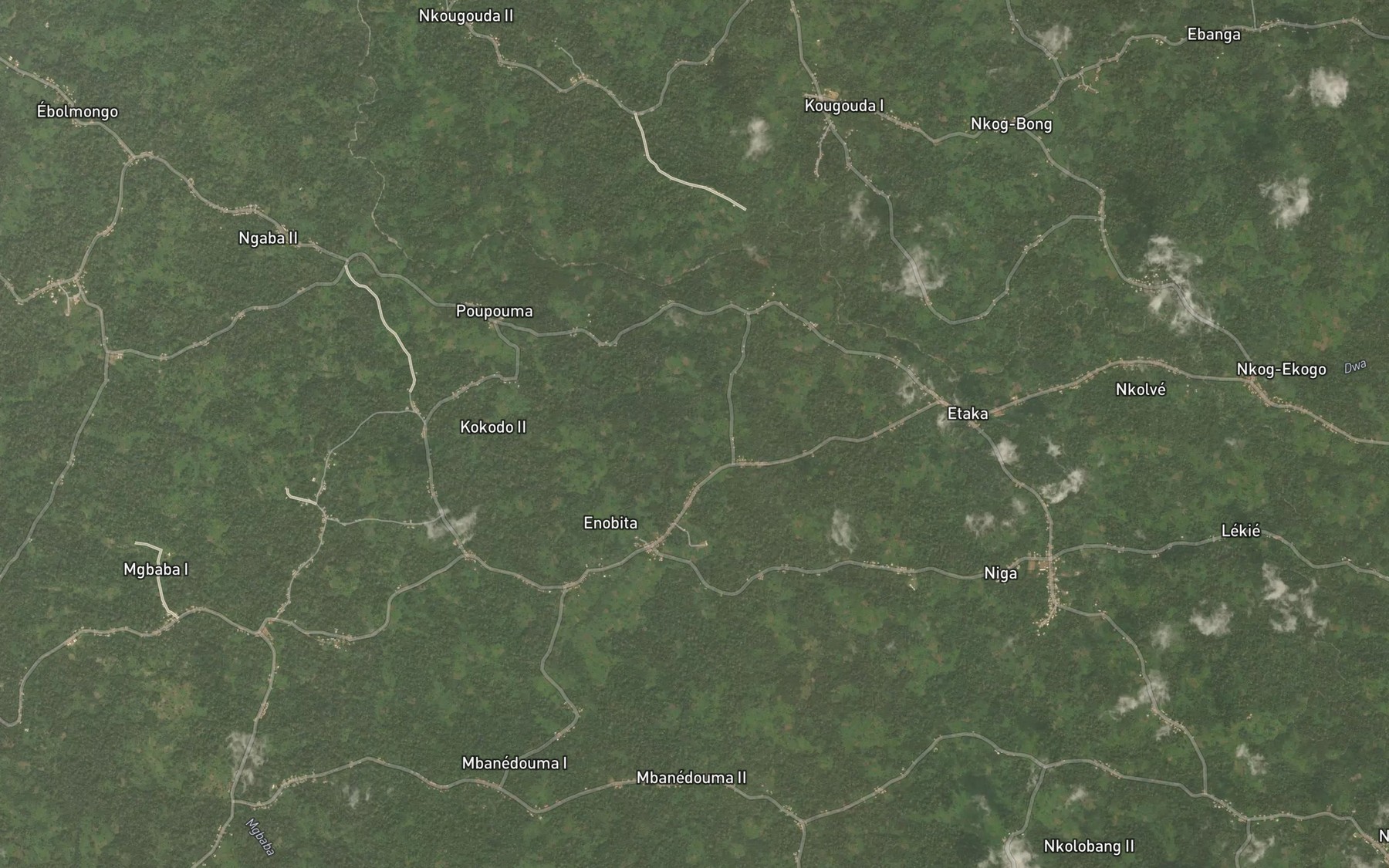 Satellite map of the Doua