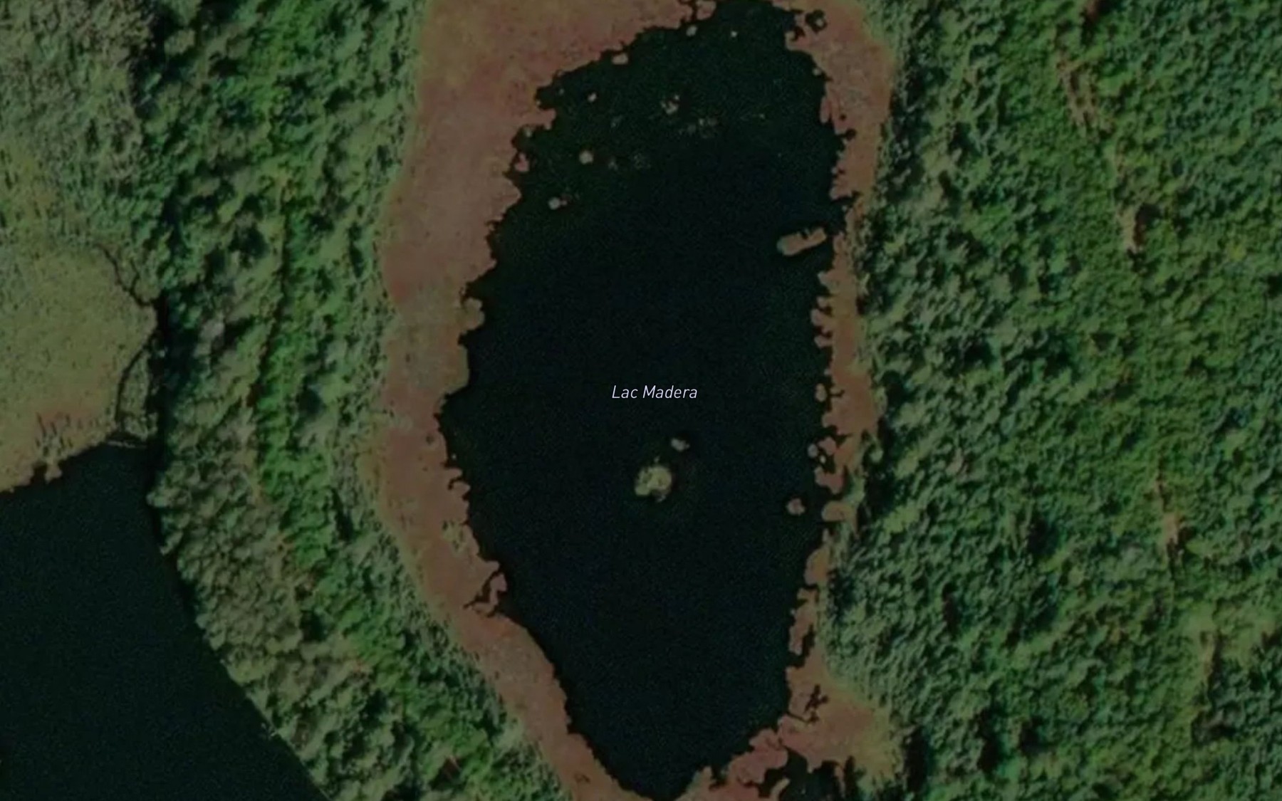 Satellite map of the Lac Madera